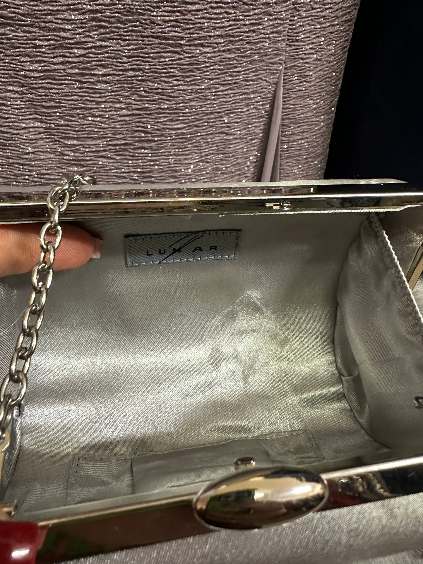 Lunar Silver Clutch