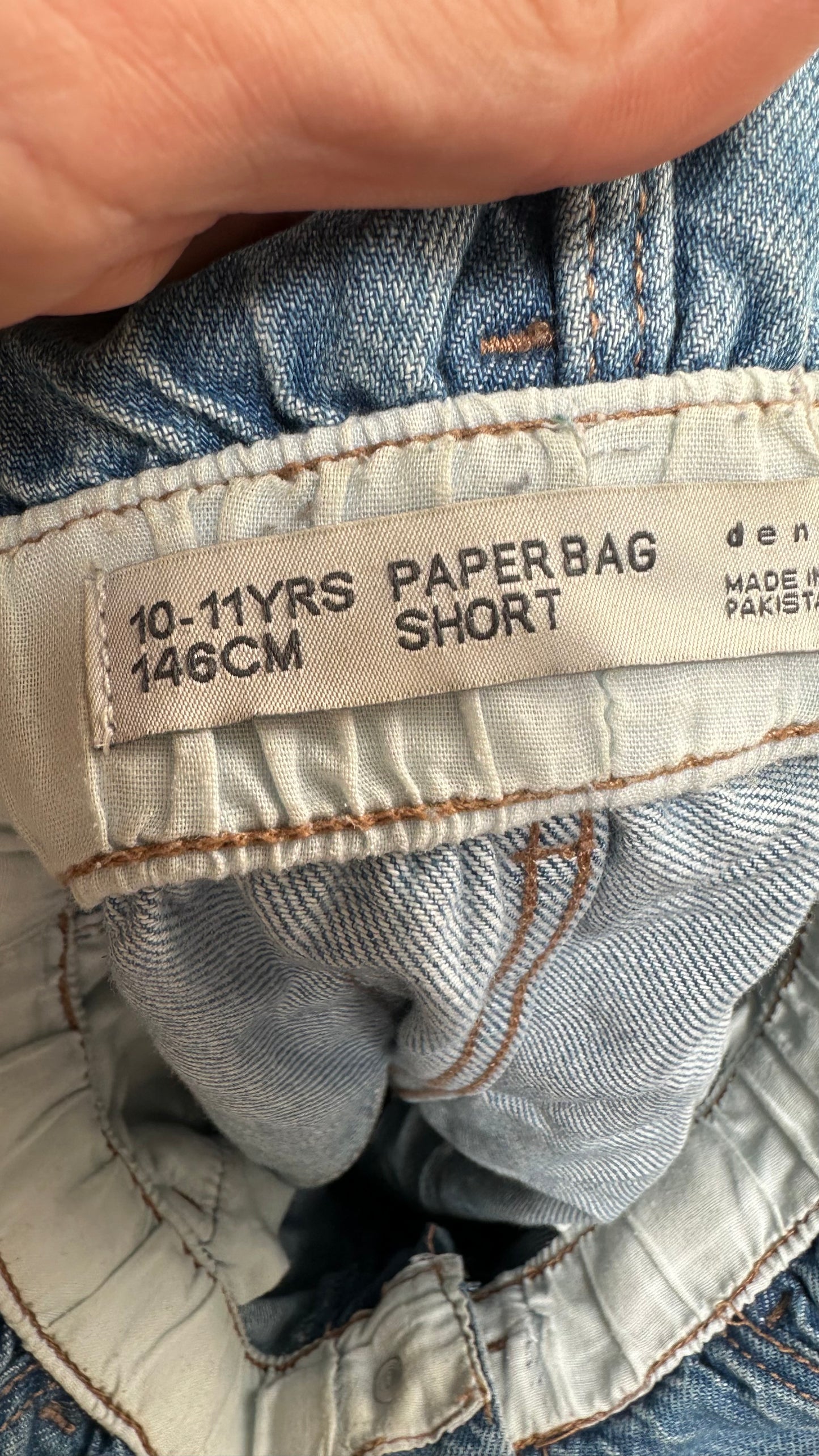 Denim Belted Shorts Age 10-11
