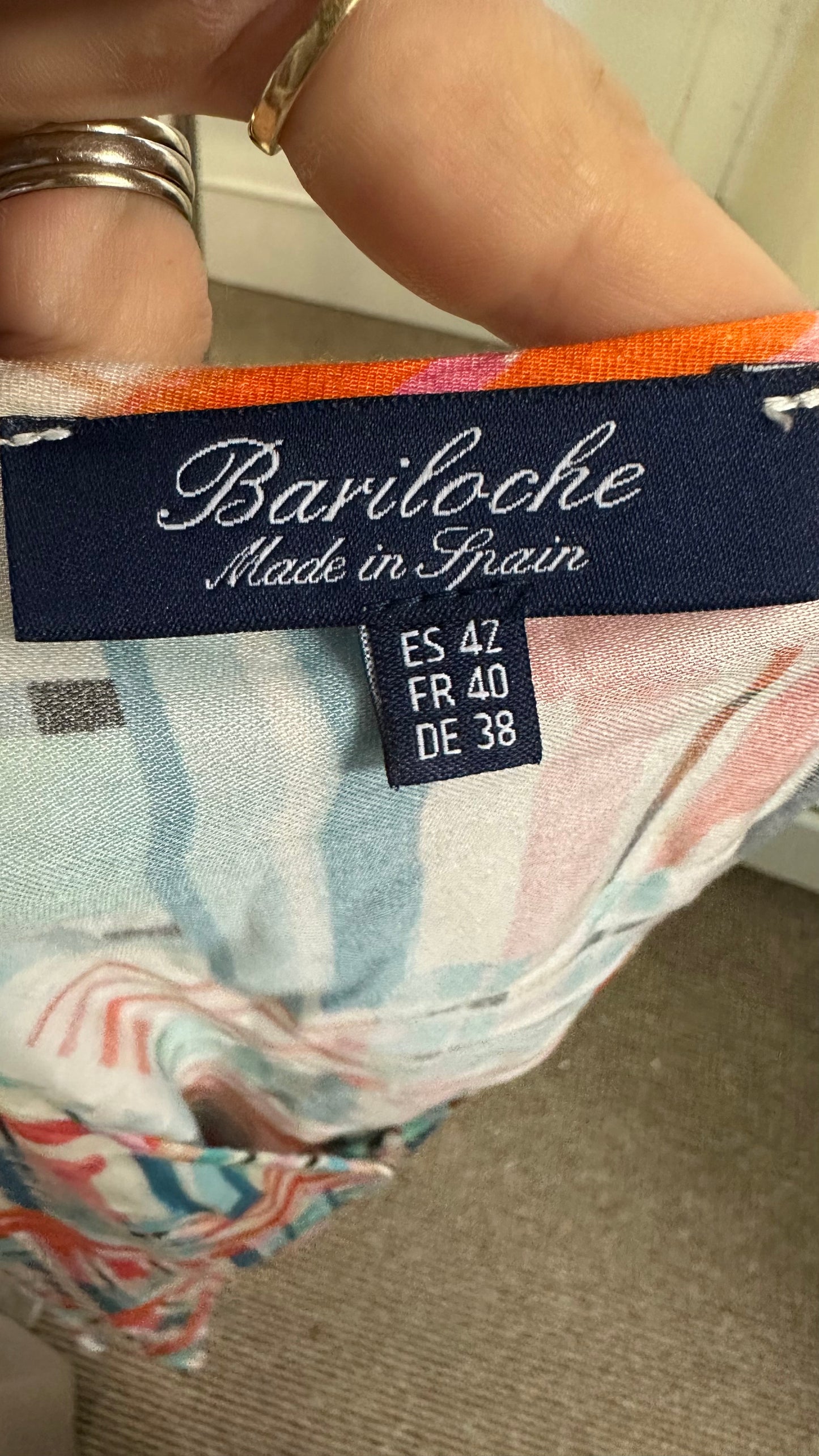 Designer Bariloche Multi-Coloured Blouse Size 10/12