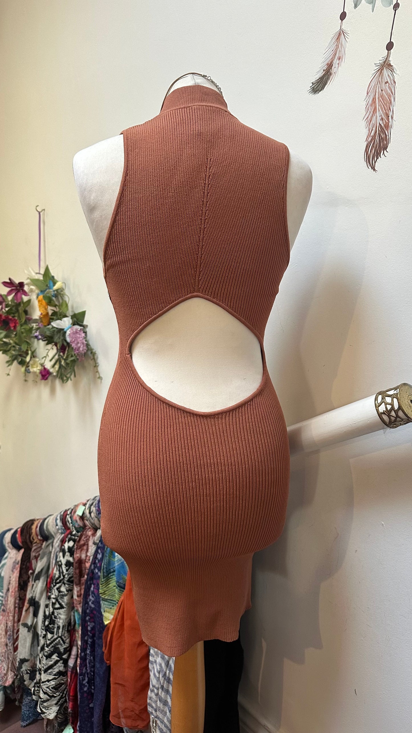 Bershka Chocolate Dress Size M