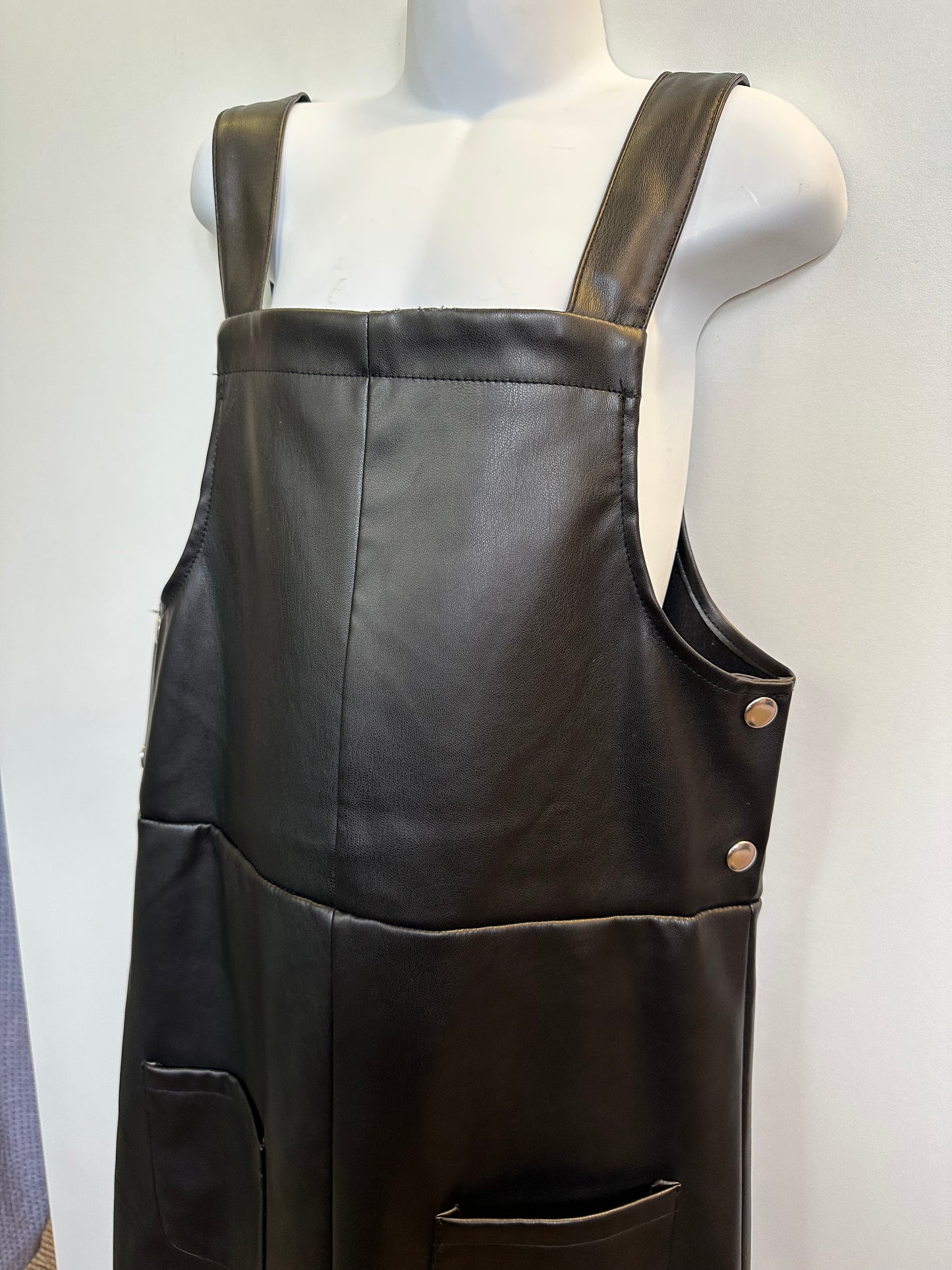 Primark PU Leather Dress Age 10-11