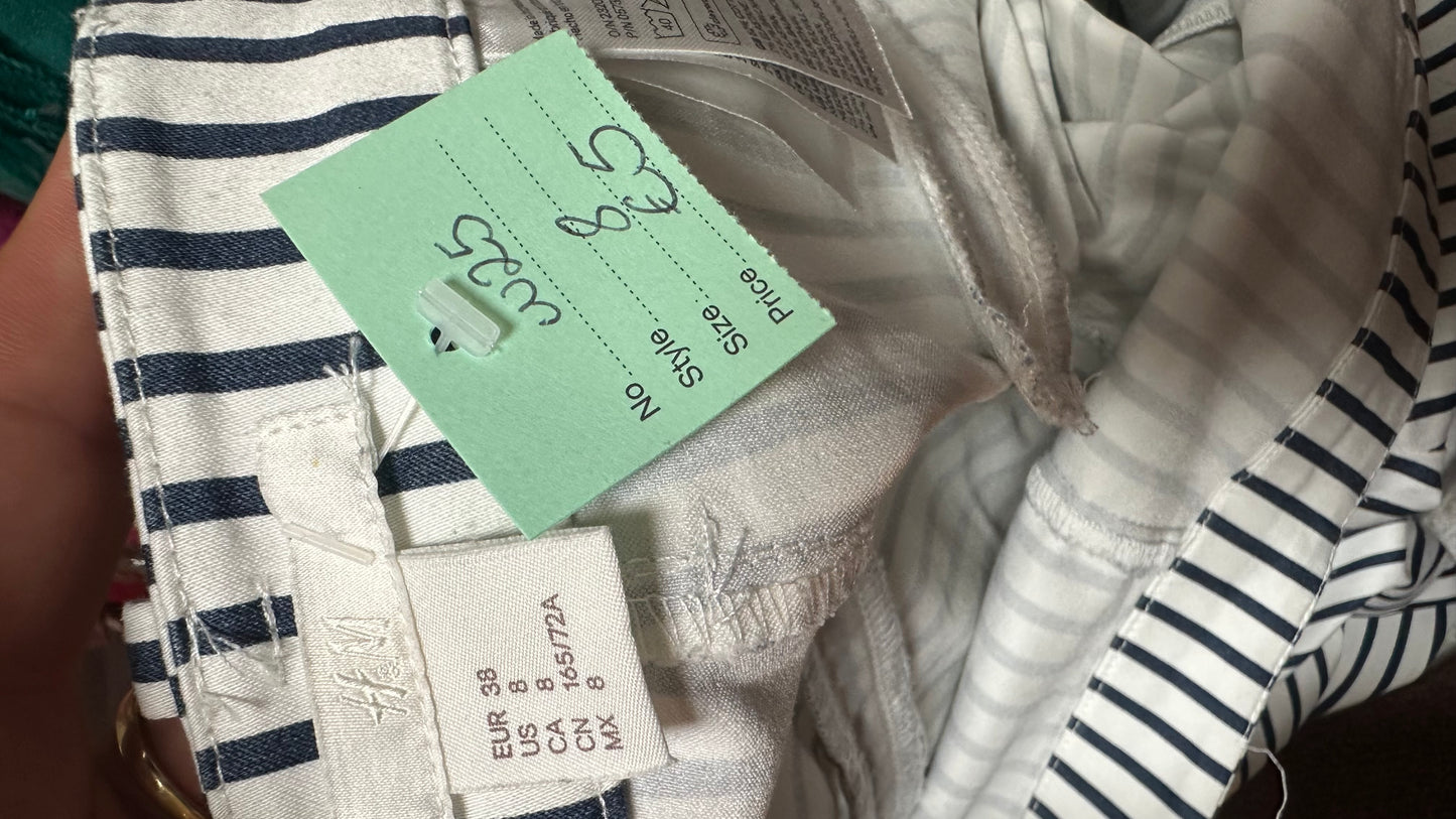 H&M Striped Trousers Size 10