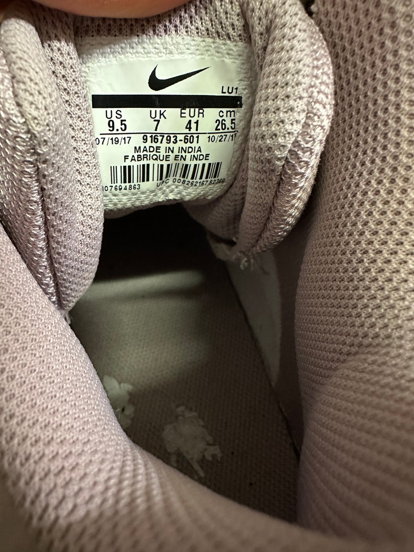 Blush Pink Nike High Tops Size 7