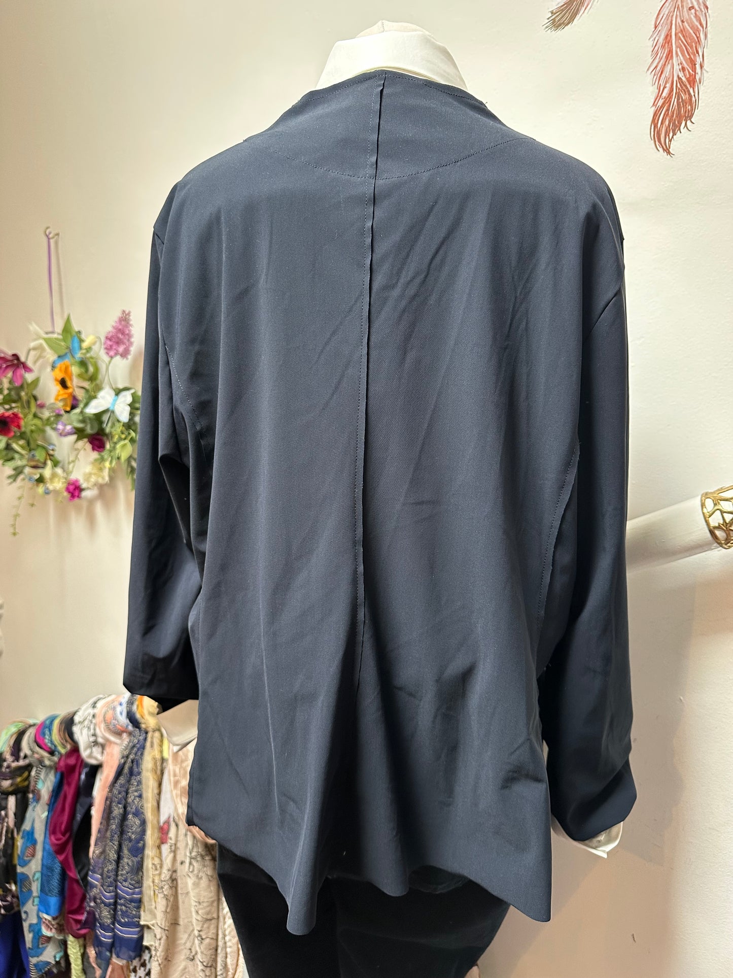 Designer Oska Navy Jacket Size 14/16