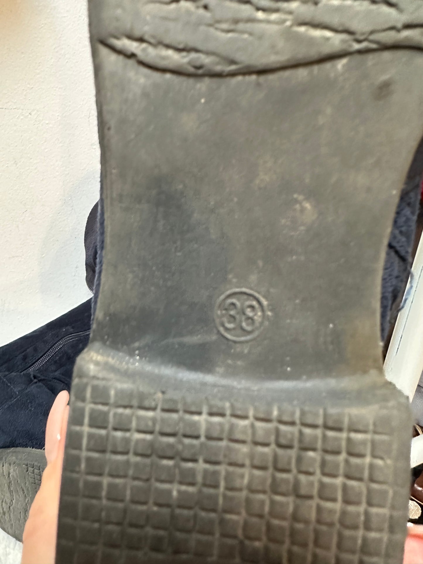 Designer Roberto Navy Knee High/Overknee Boots Size 6