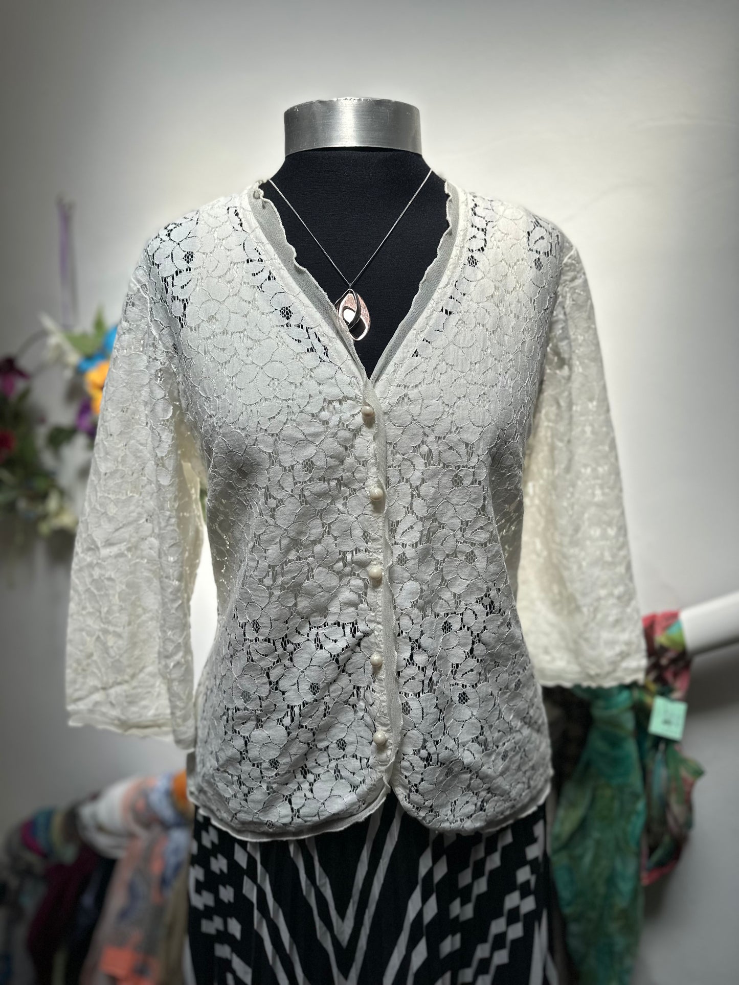 Dunnes Lace Cardigan Size 14