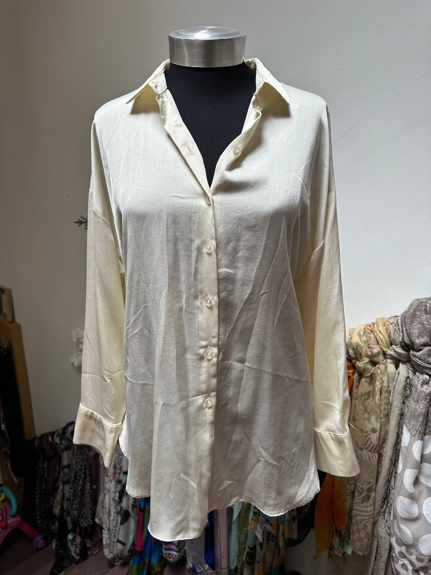Primark Cream Blouse Size 12