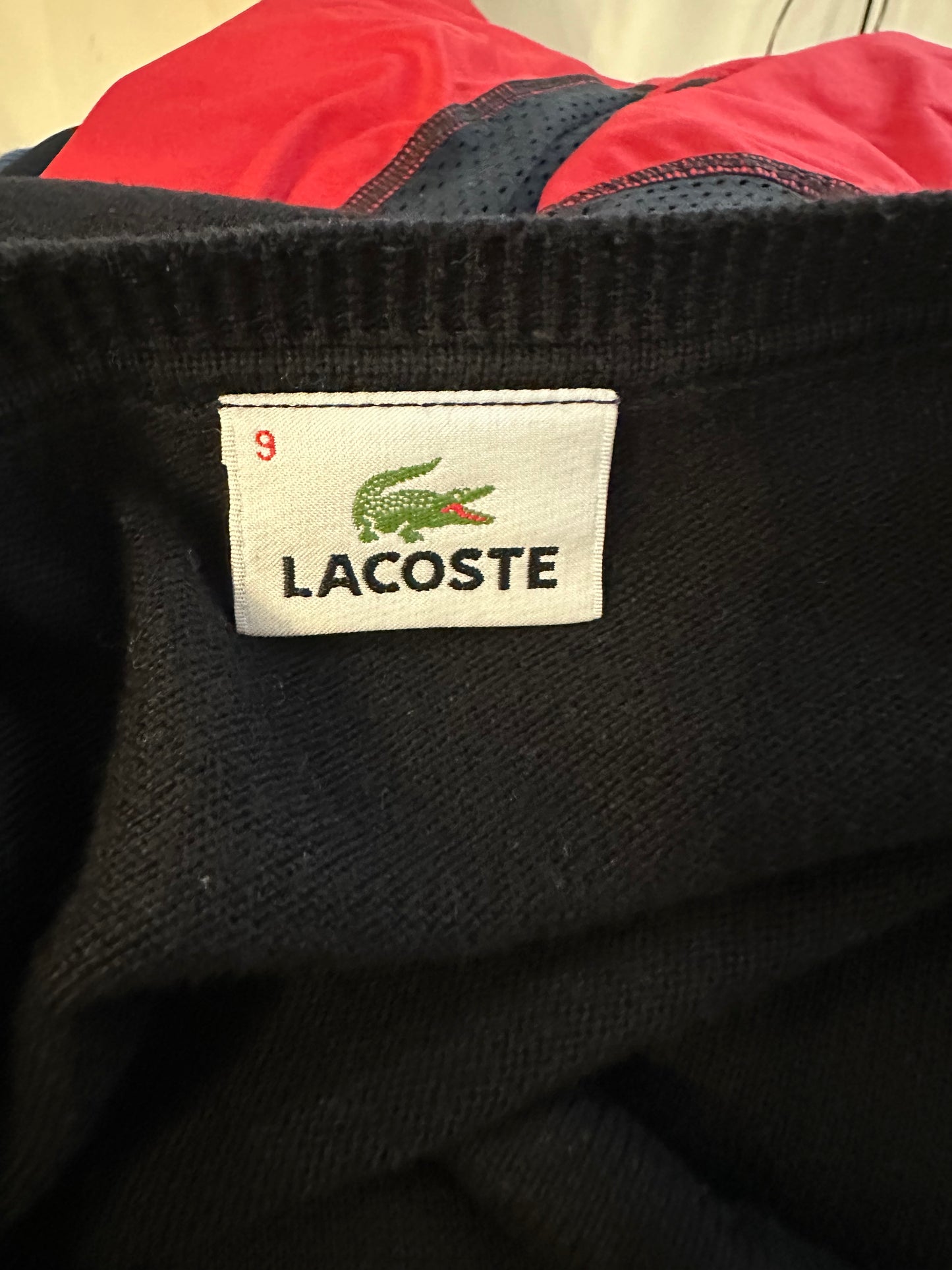 Designer Lacoste 100% Cotton Sweater Best Fit Size XXL