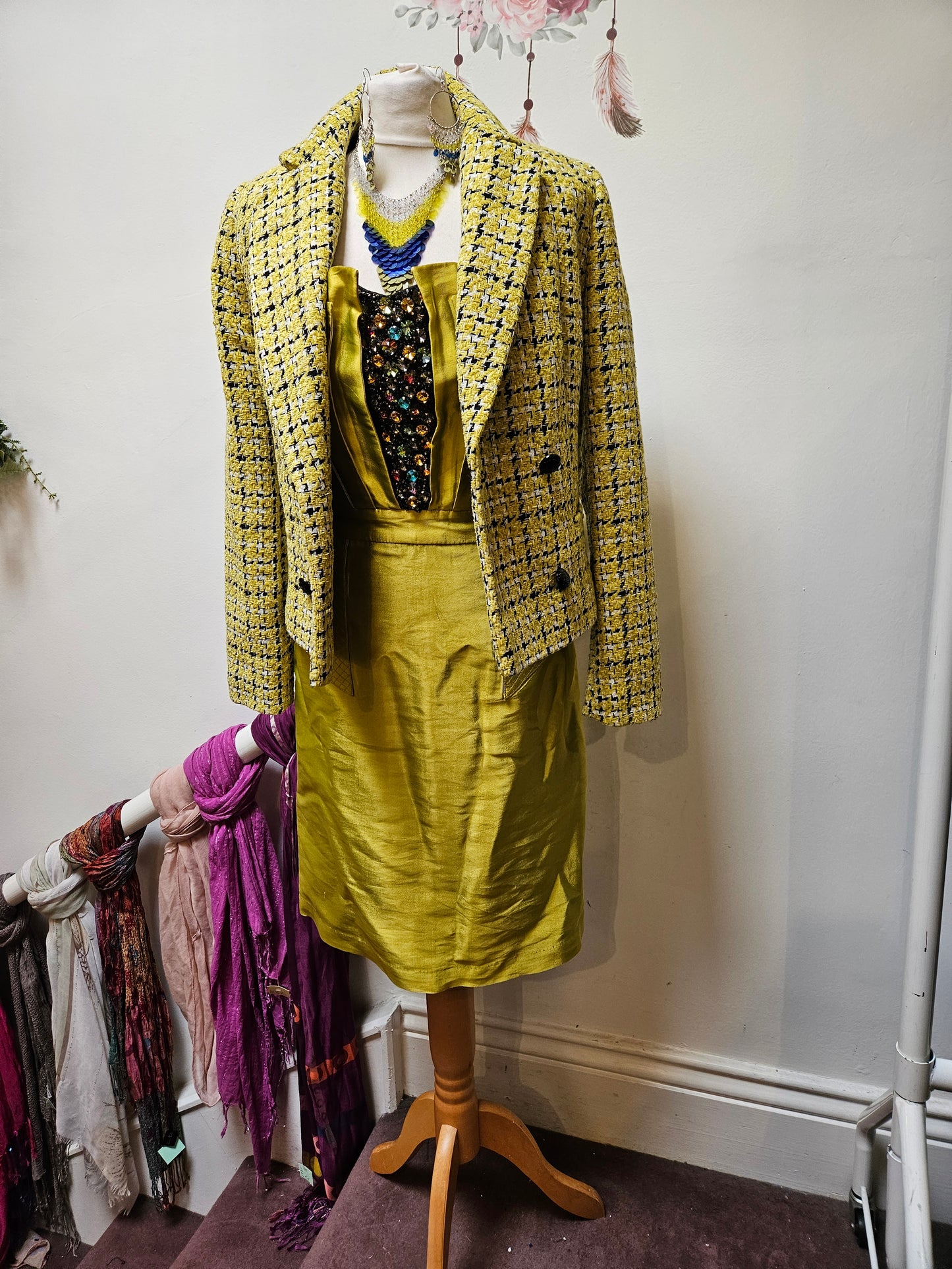 Primark, lime green jacket, size 6