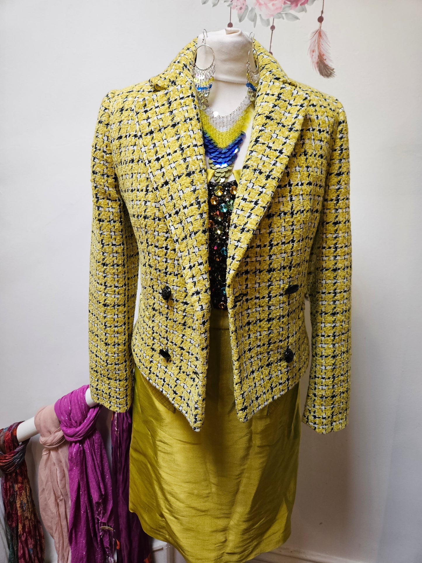 Primark, lime green jacket, size 6
