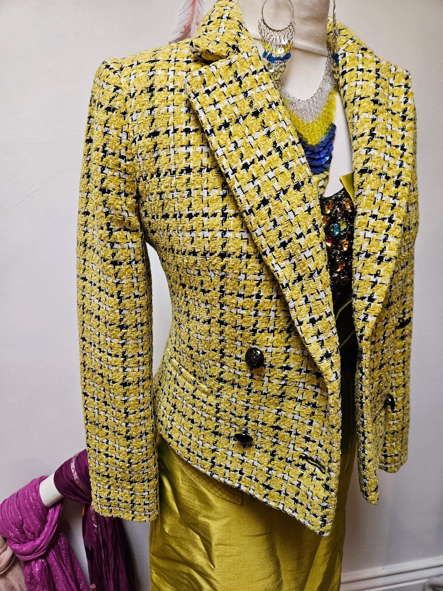 Primark, lime green jacket, size 6
