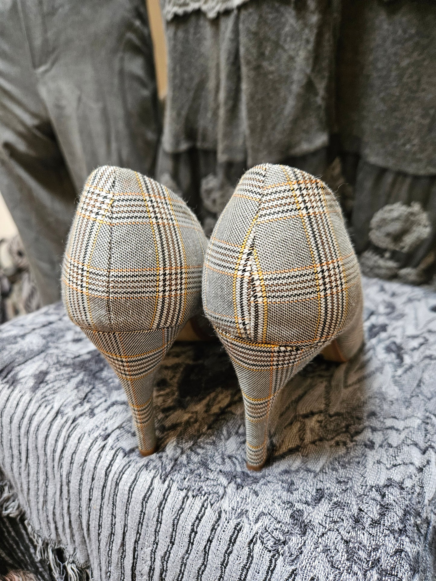 Next, new, wide fit, grey heels, size 8