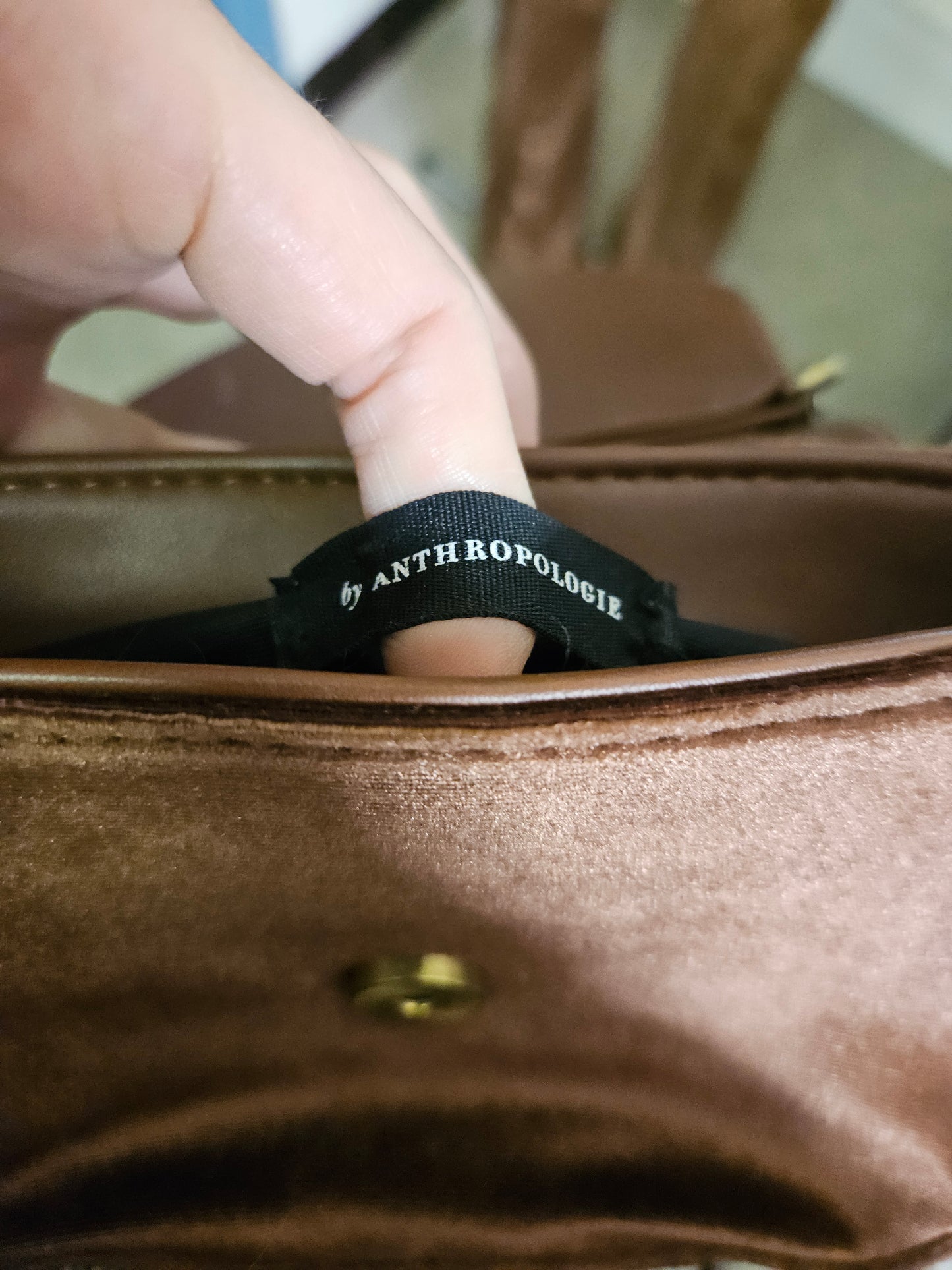 Anthropologie, velvet purse/bag