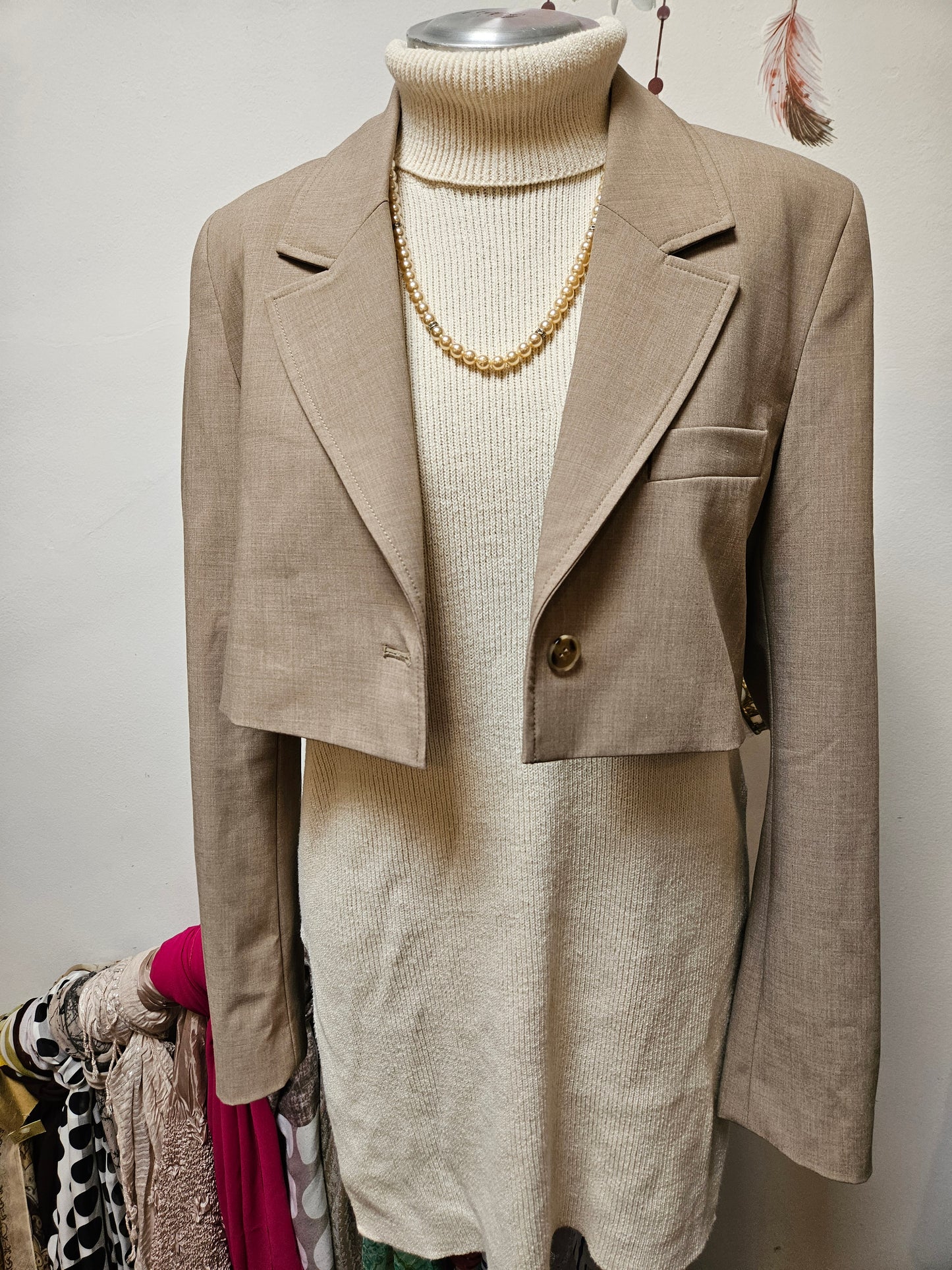 Zara, cropped jacket, size M