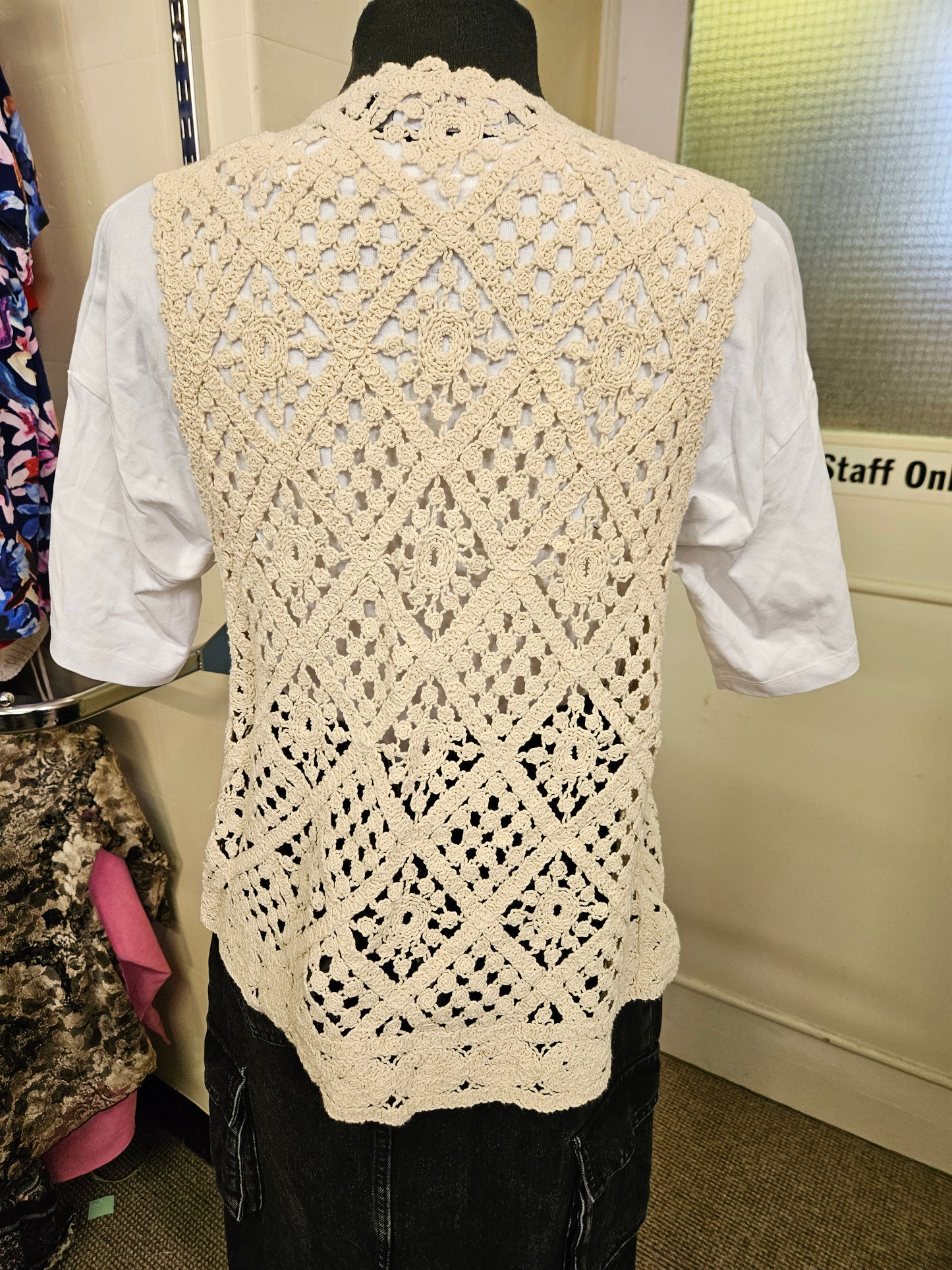 Primark, crochet vest, size M