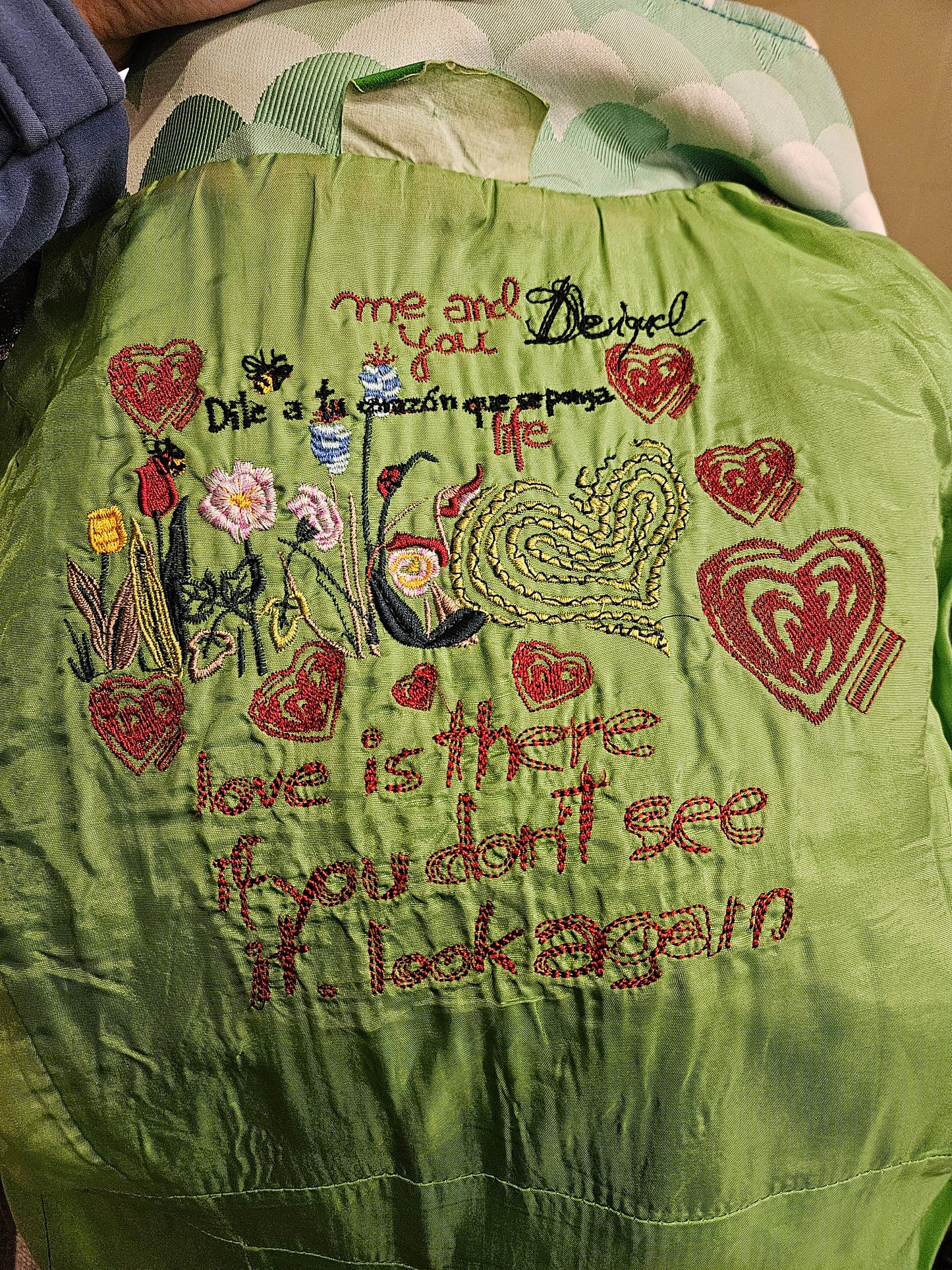 Desigual, colorful, patchwork style jacket, size M