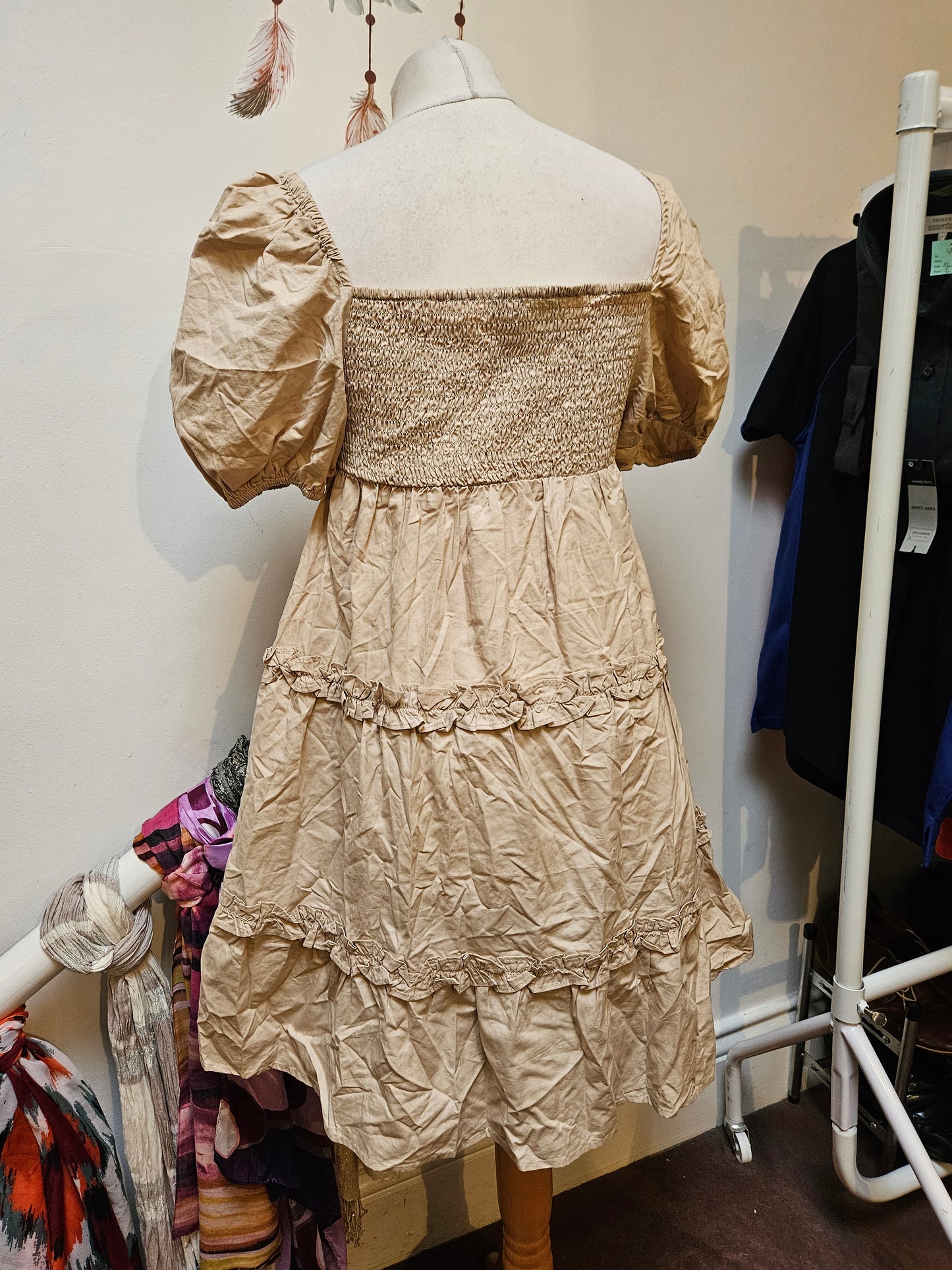 In The Style, puff sleeve dress, size 14
