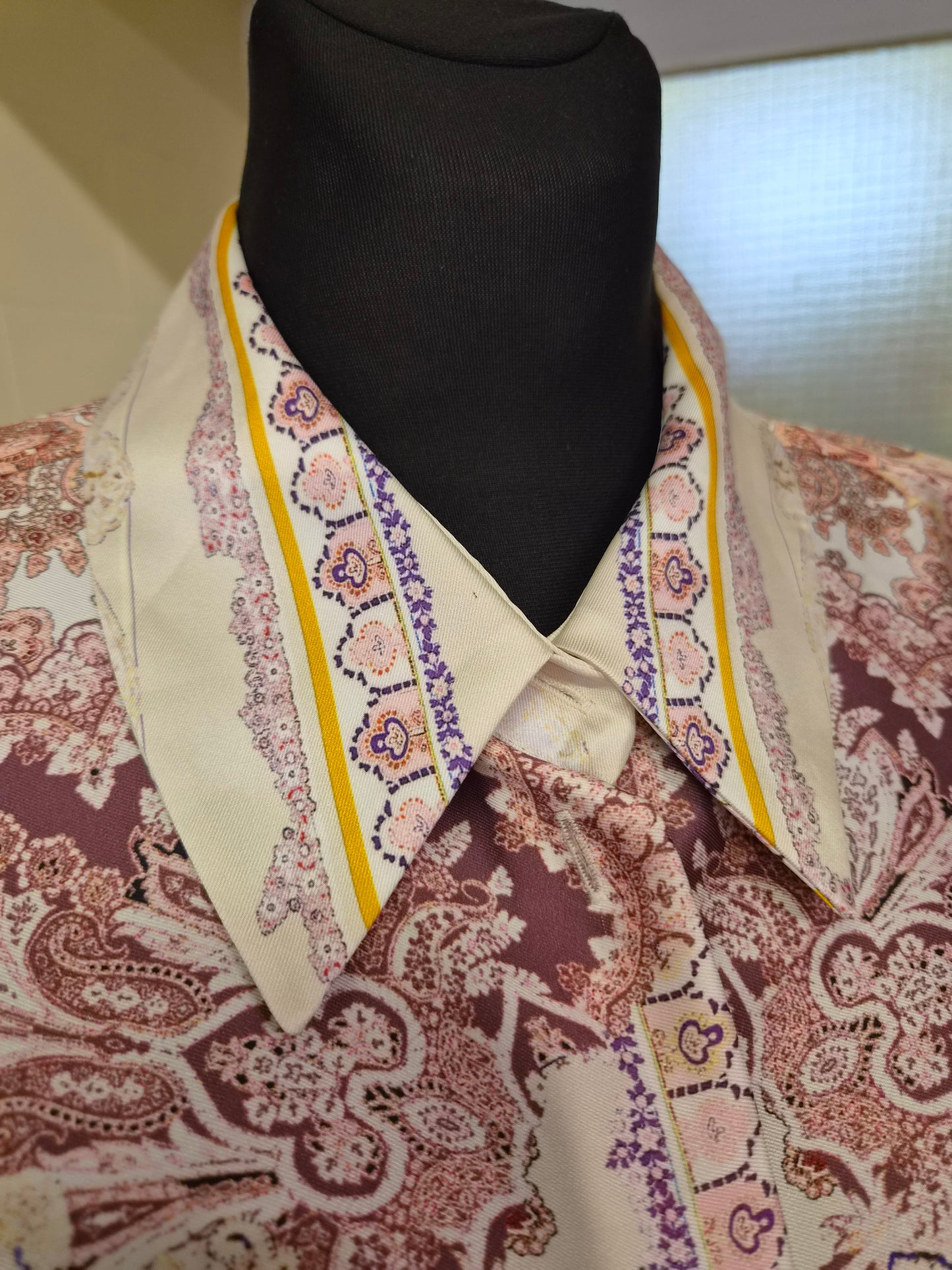 River Island, Pink Paisley Print Shirt, size 16