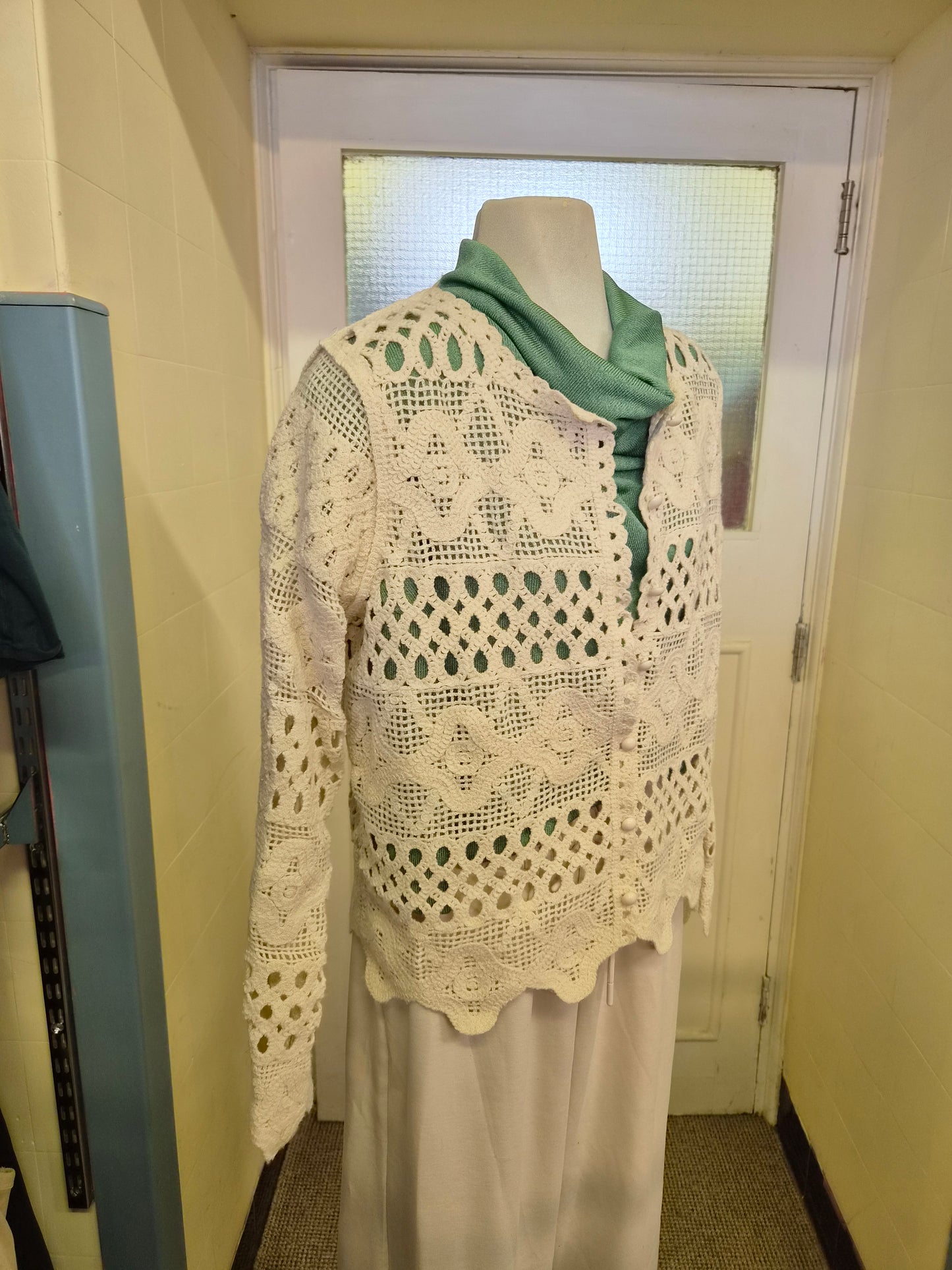 Gallery, crochet lace cardigan, size S