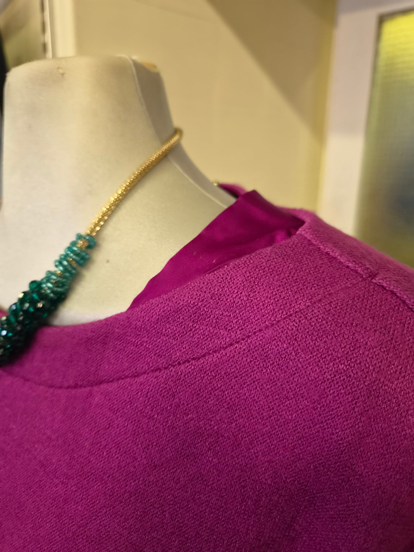 Carla Ferroni, Italian designer, magenta top, size XL