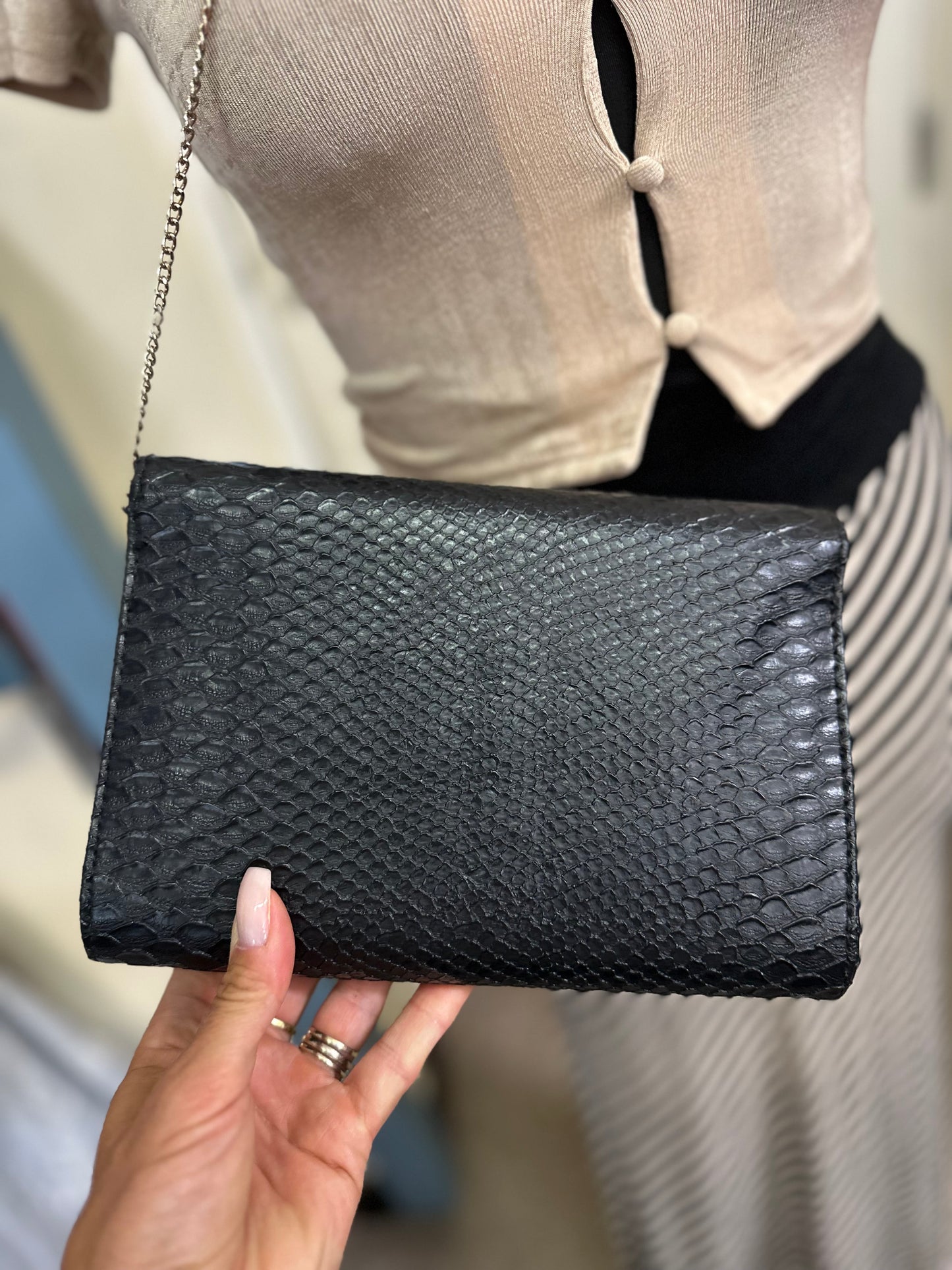 New Look Clutch with Chain Strap