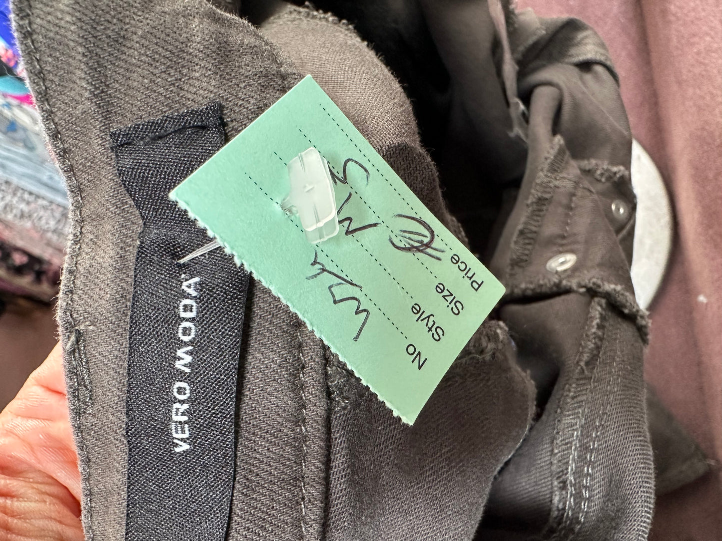 Vero Moda Olive Jeans Size M (Small Fitting)