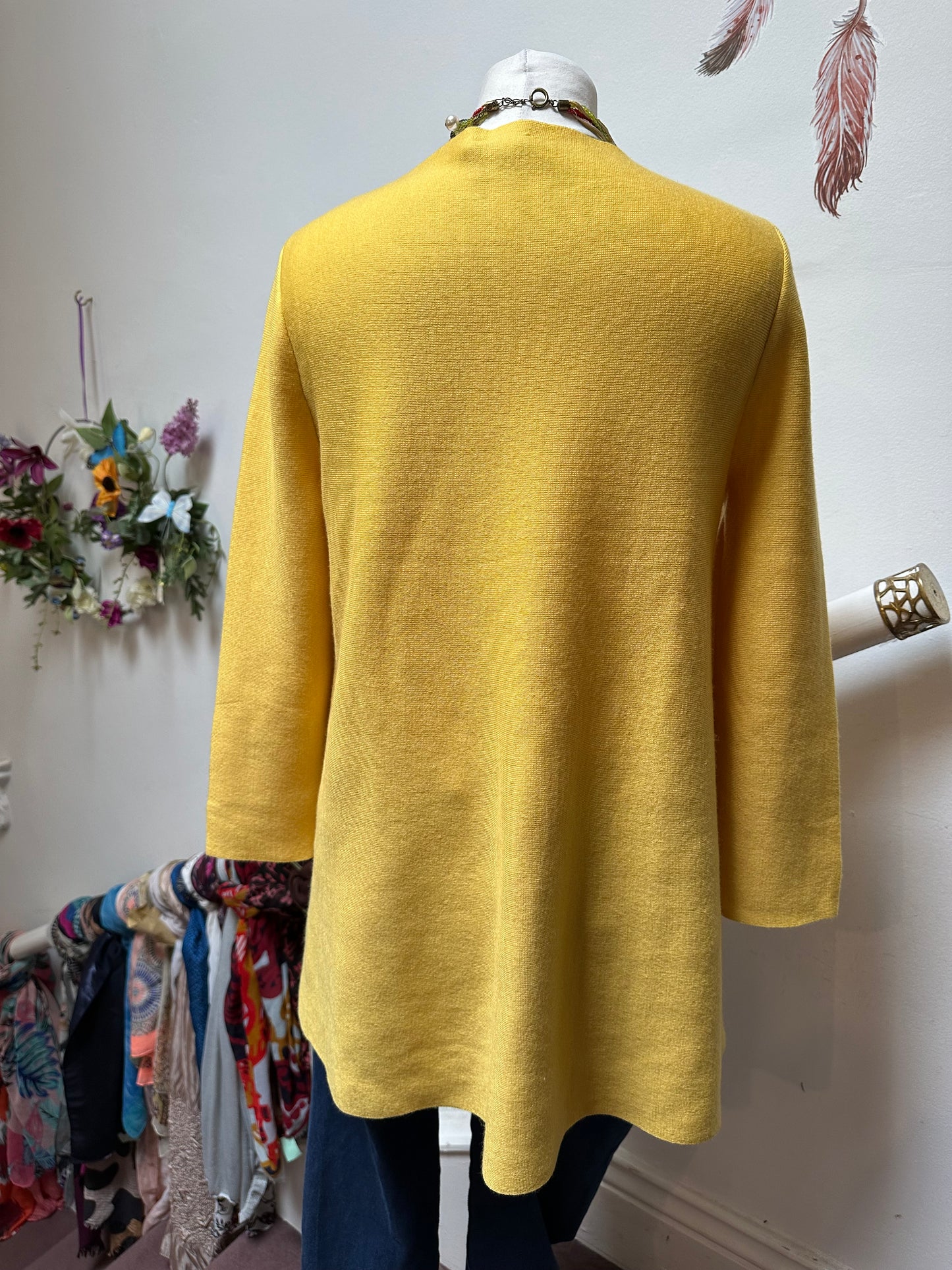 Designer Cos Mustard 92% Wool Sweater Size S