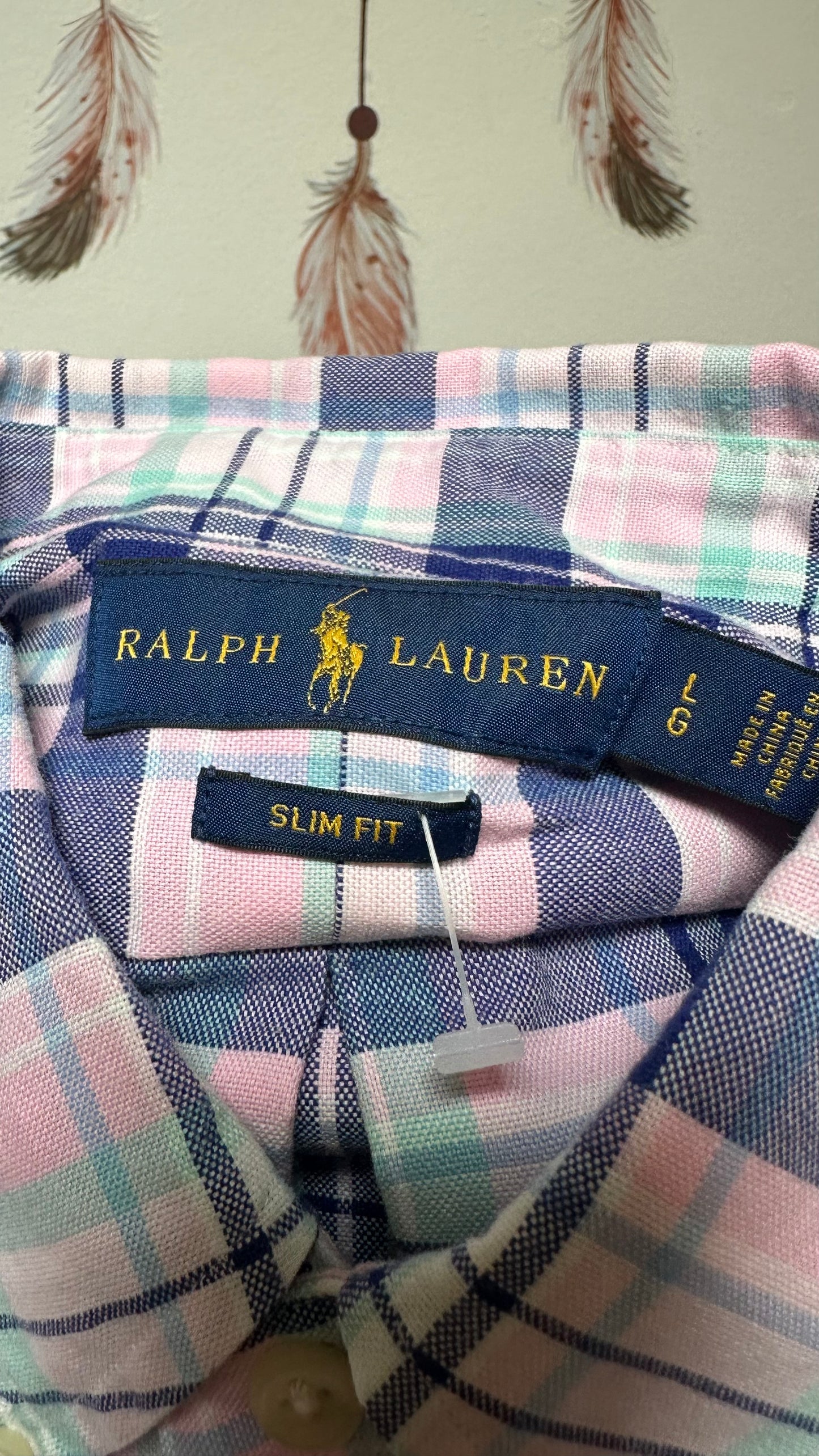 Designer Ralph Lauren 100% Cotton Shirt Size L