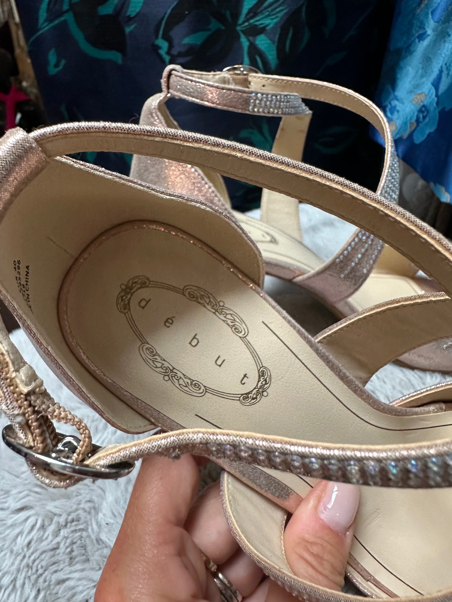 Debut Rose Gold Sandals Size 7