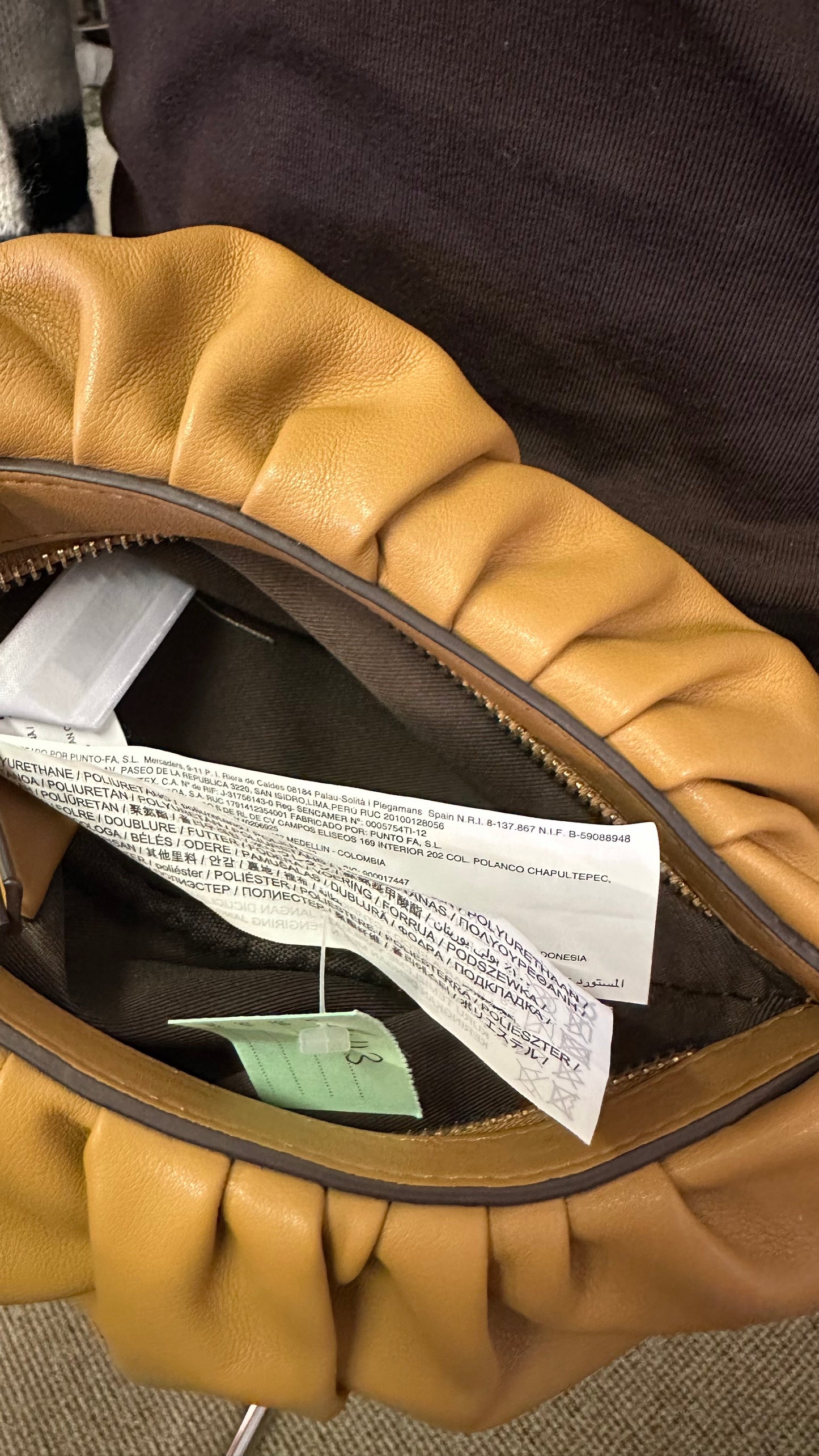 Zara Beige PU Mini Handbag