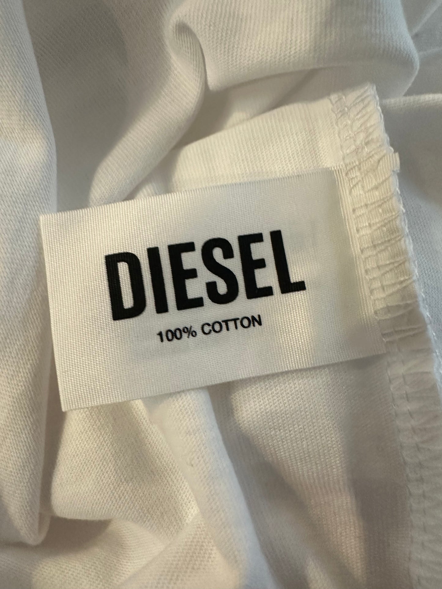 Diesel 100% Cotton White Tshirt Size M