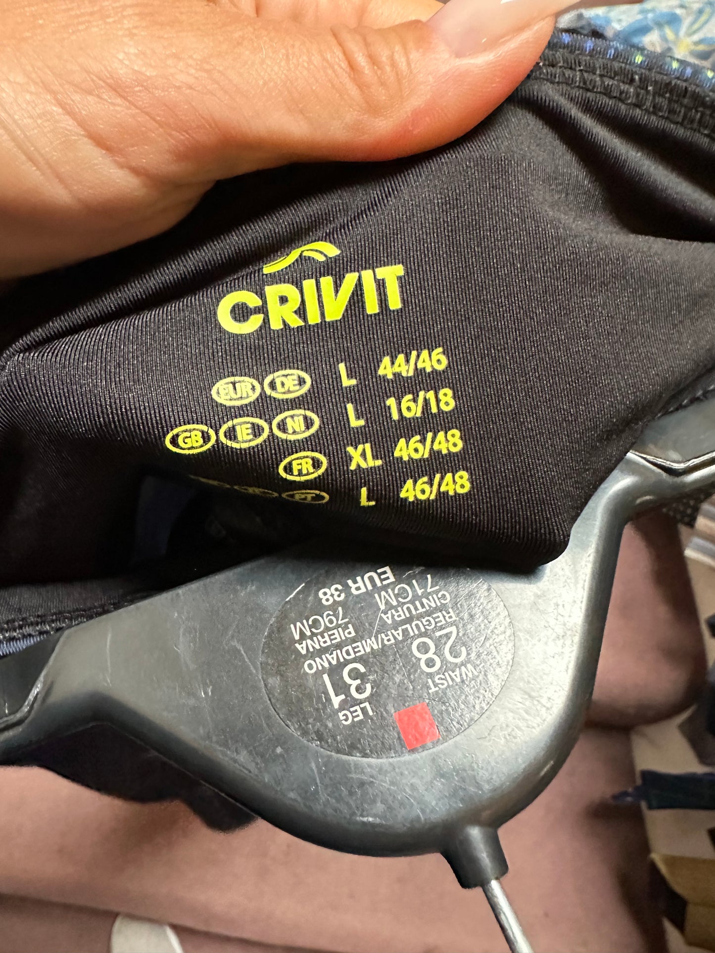 Crivit 3/4 Length Leggings Size L