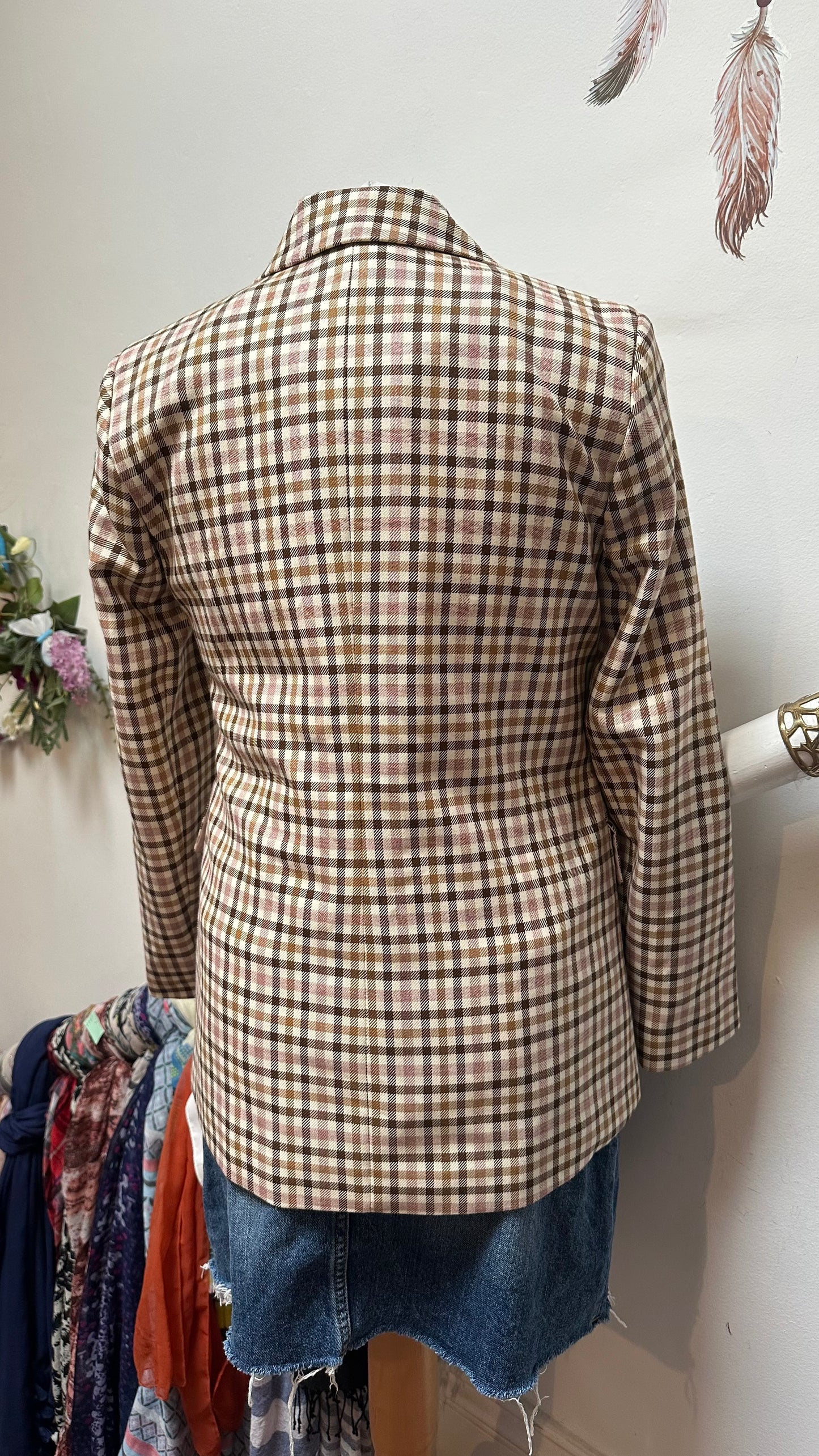 Primark Check Blazer Size 6