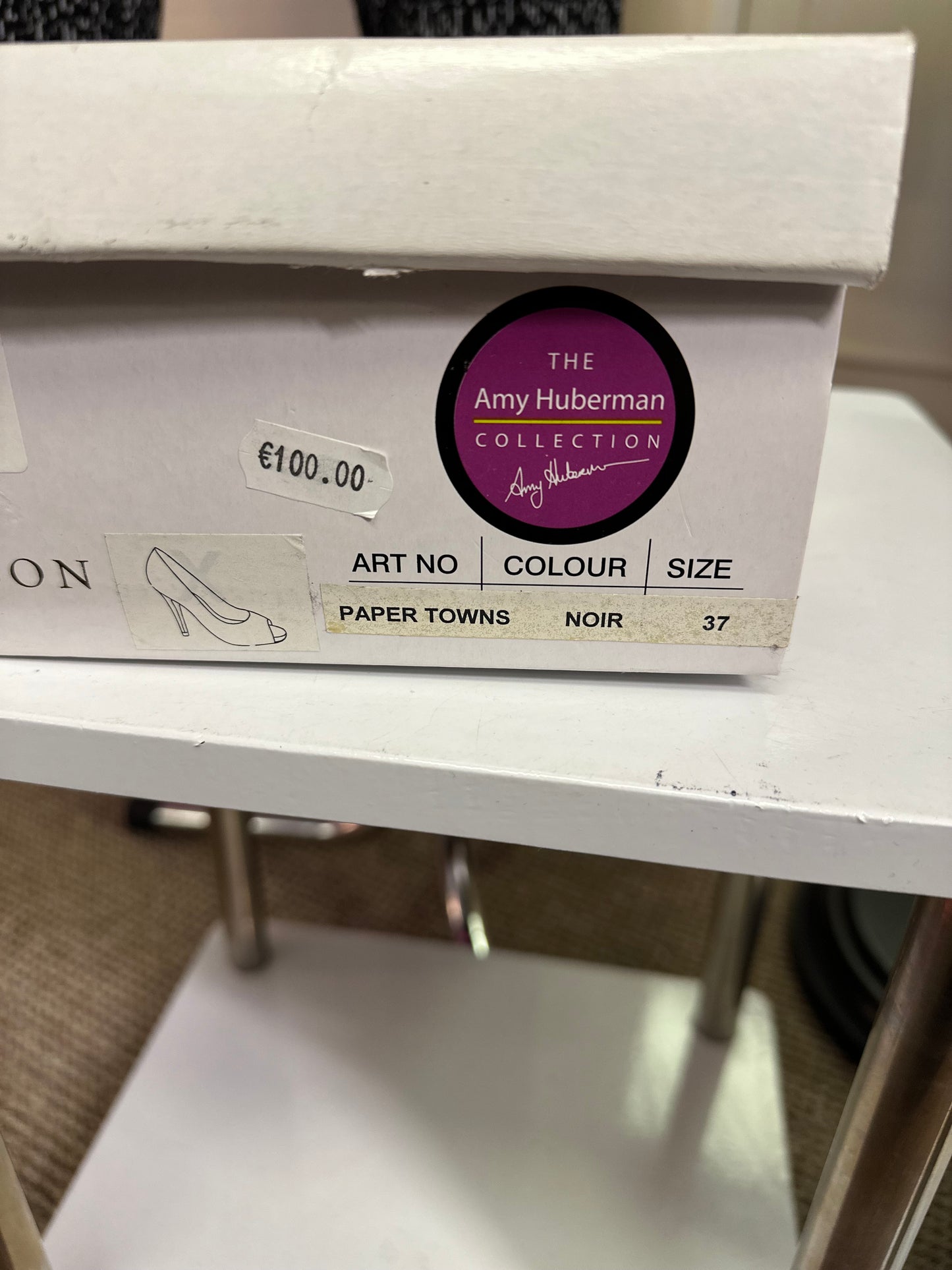 Bourbon by Amy Huberman Patent Peep Toes As New Size 4