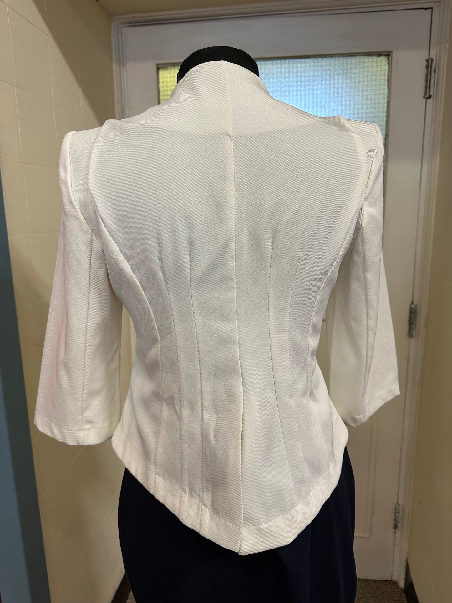 Eve White Crop Blazer Size 12
