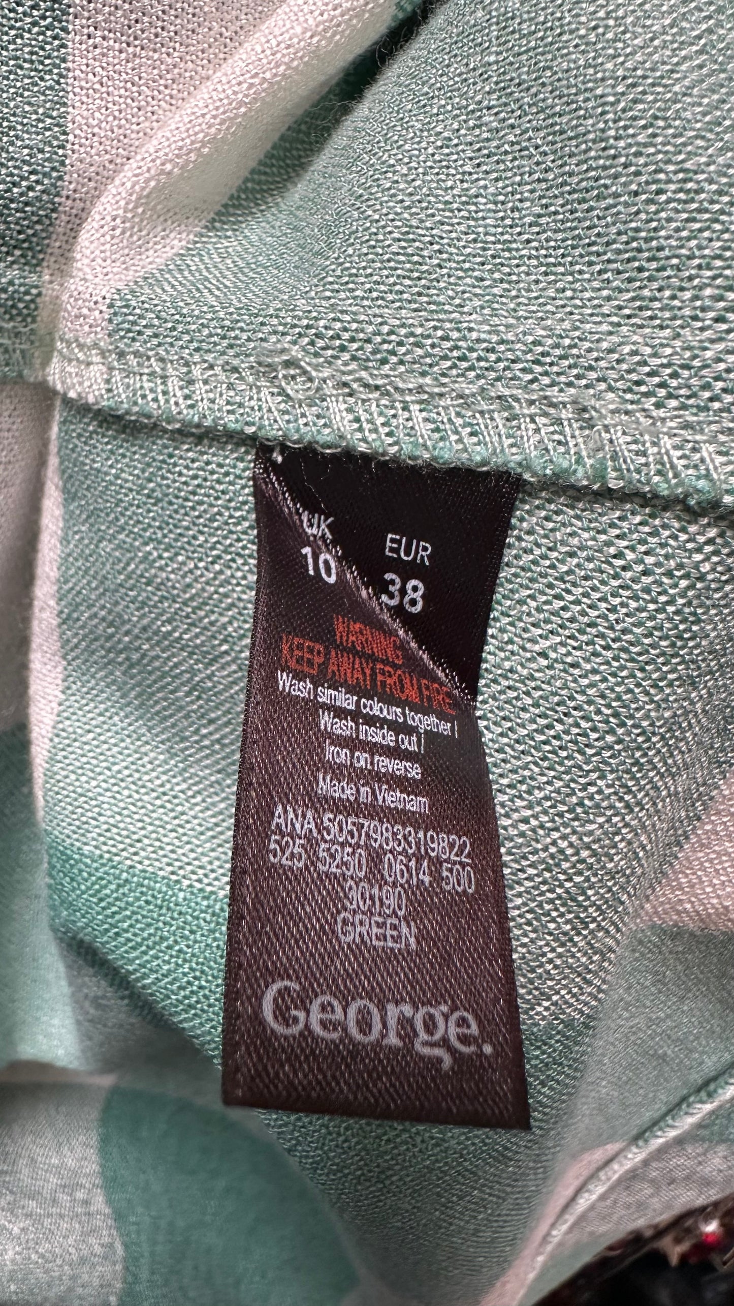 George Green Check Long Blazer Size 10