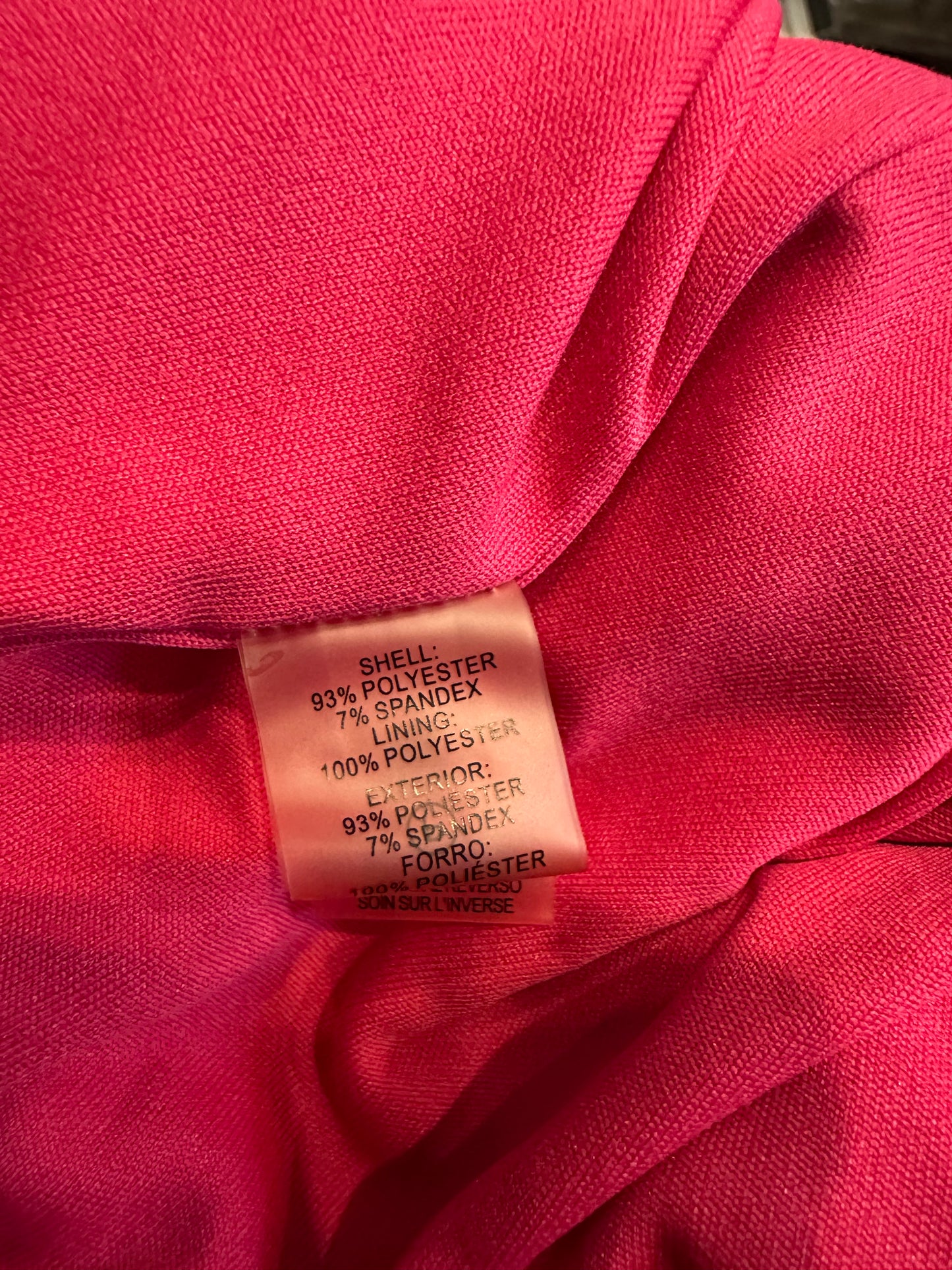 Designer Karl Lagerfeld Hot Pink Dress Size 12