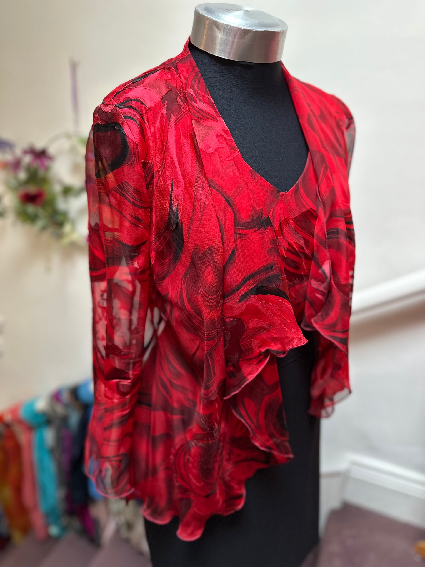 Designer - Allison 2 Piece 100% Silk Size 12/14