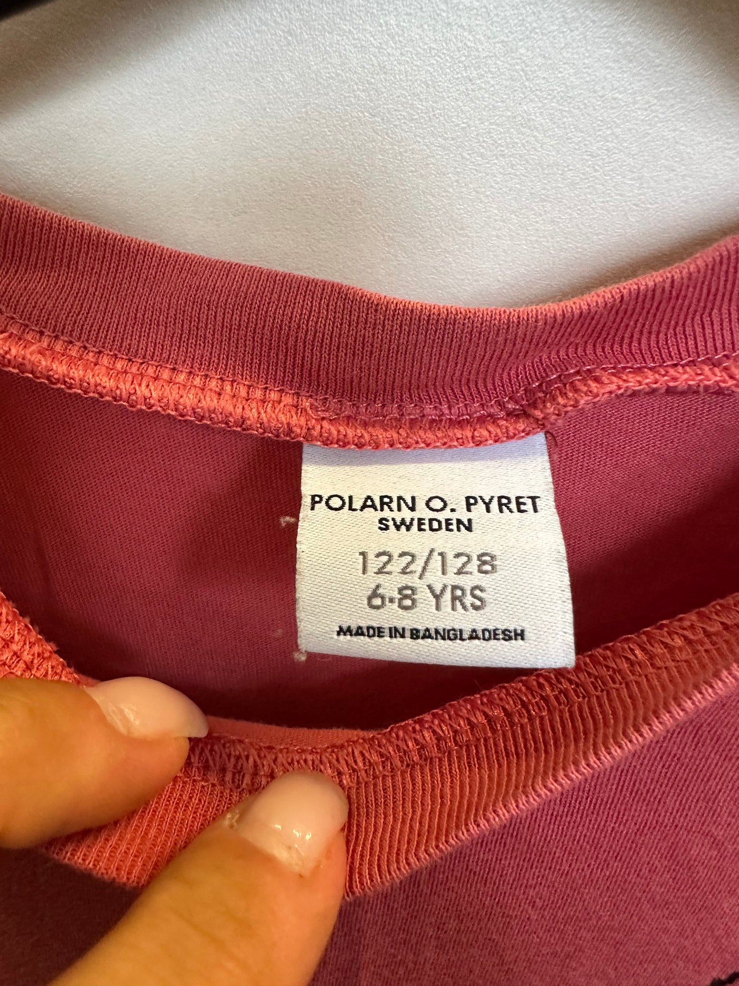 Designer Polarn O. Pyret Sweden 100% Organic Cotton Age 6-8yrs