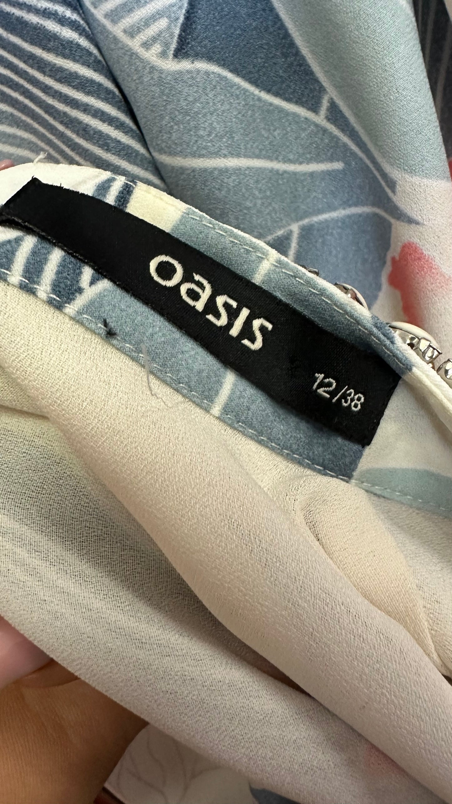 Oasis Pastel Floral Dress Size 12