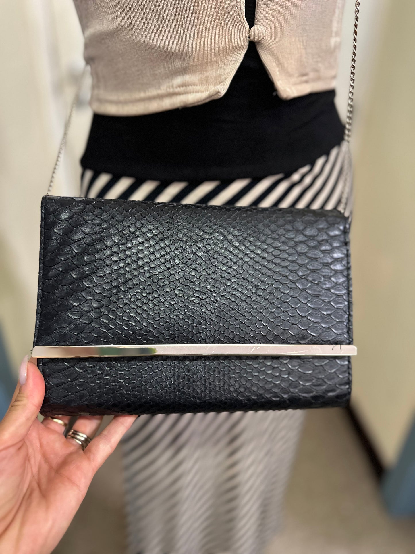 New Look Clutch with Chain Strap