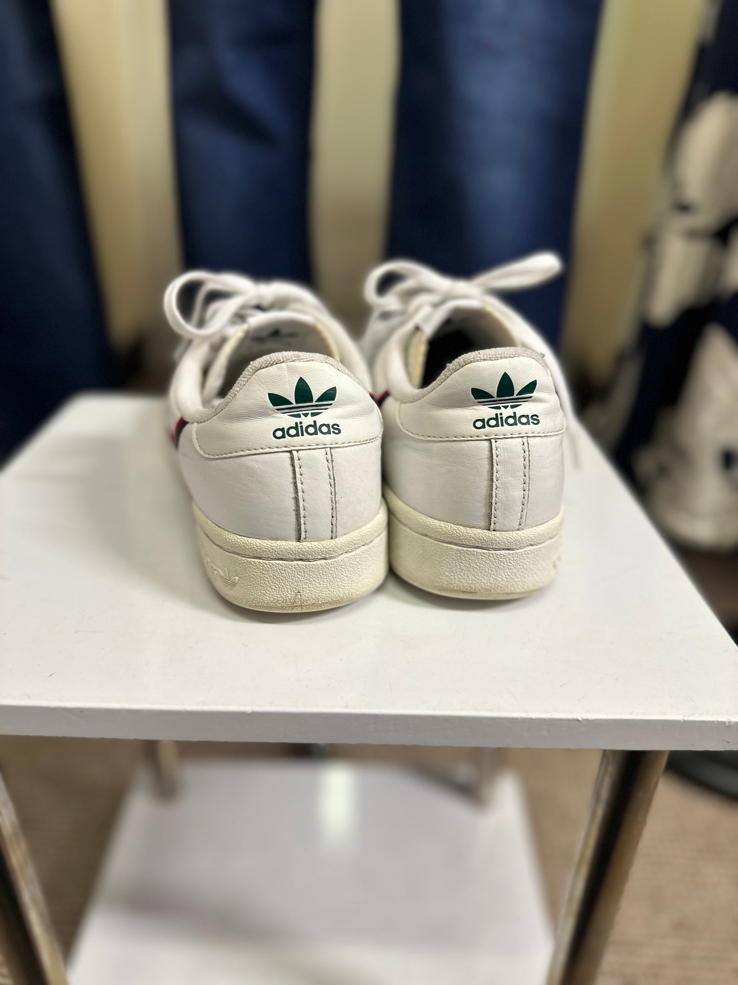Adidas Continental 80 Leather Trainers Size 7 (insoles missing)
