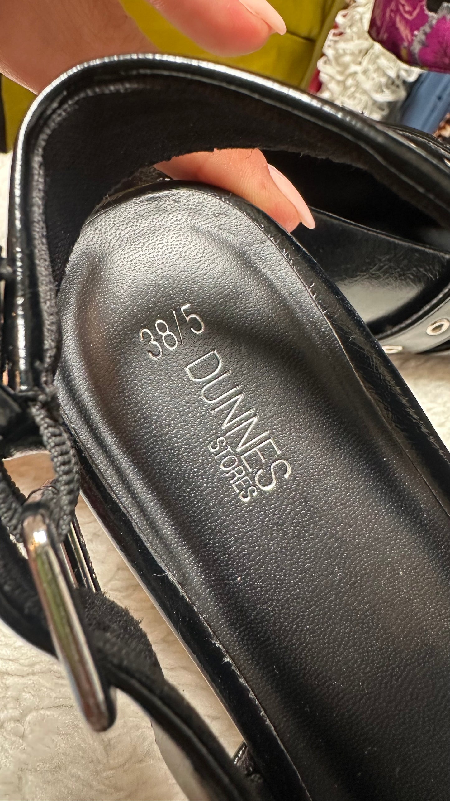 Dunnes Black Flats Size 5