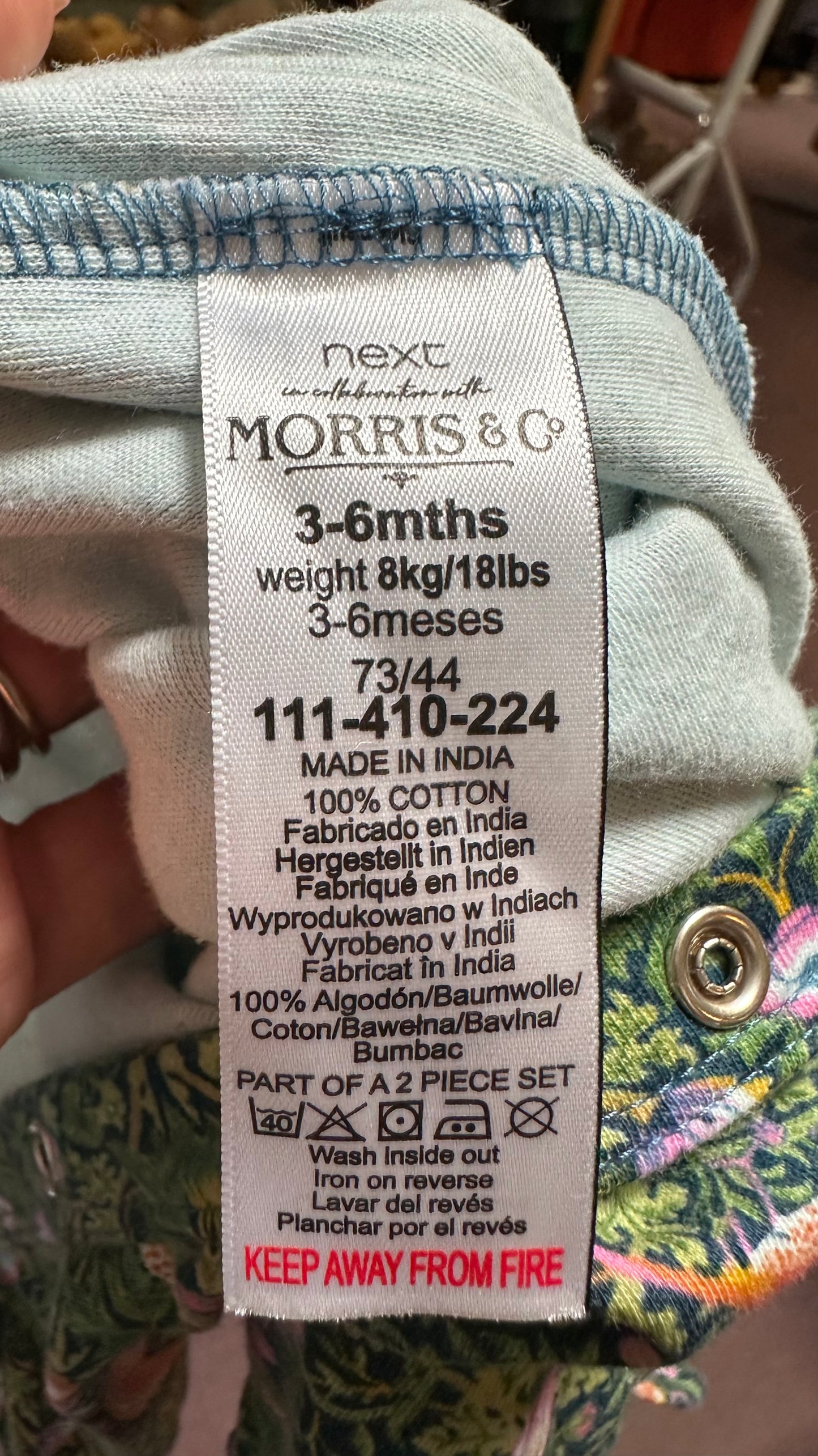 Next x Morris & Co Babygro Age 3-6m