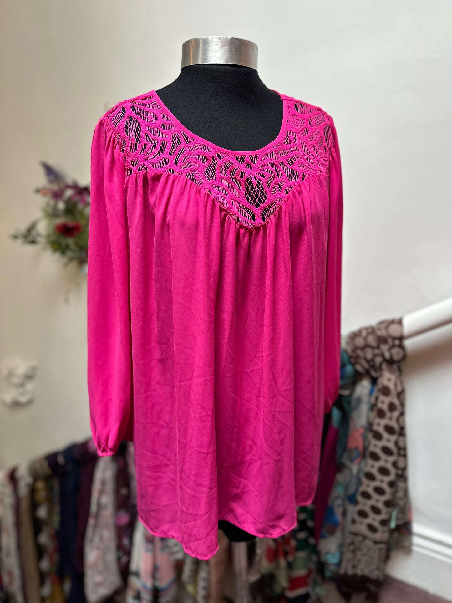 Designer Worthington Pink Top Size XL