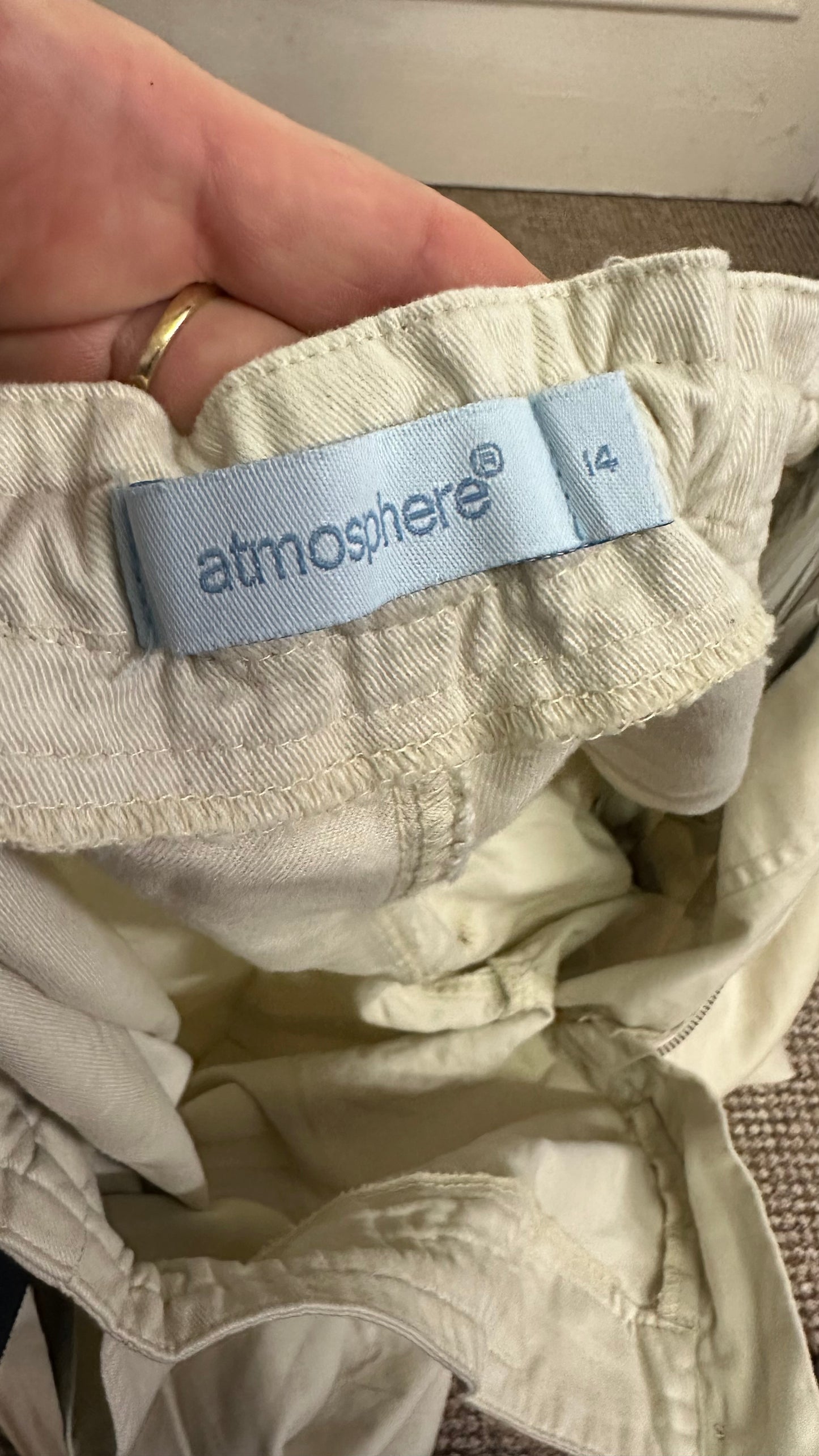 Atmosphere Cream Trousers 100% Cotton