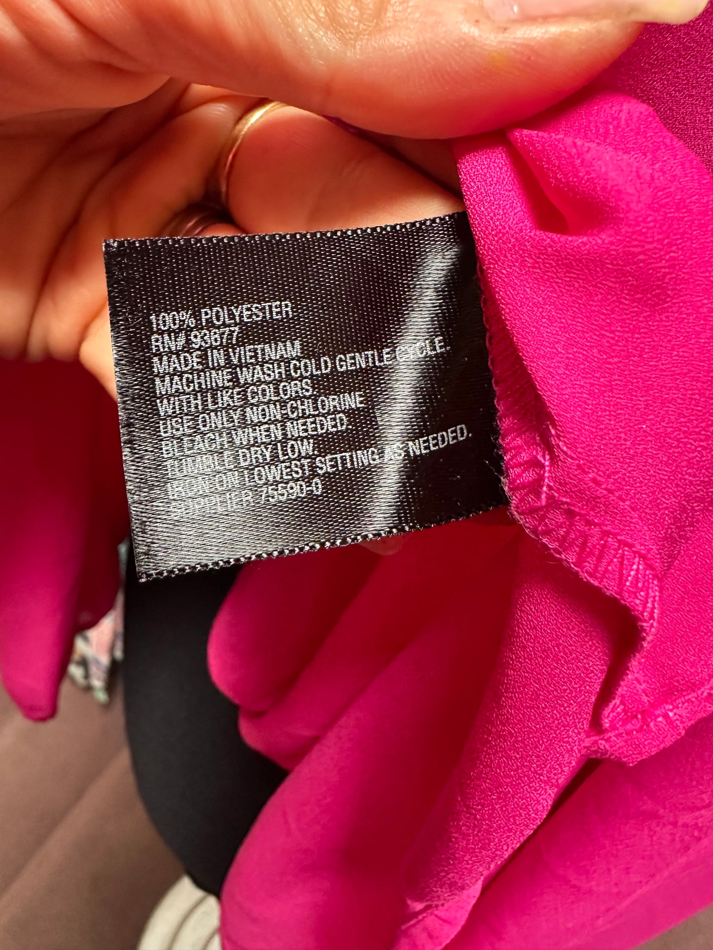 Designer Worthington Pink Top Size XL