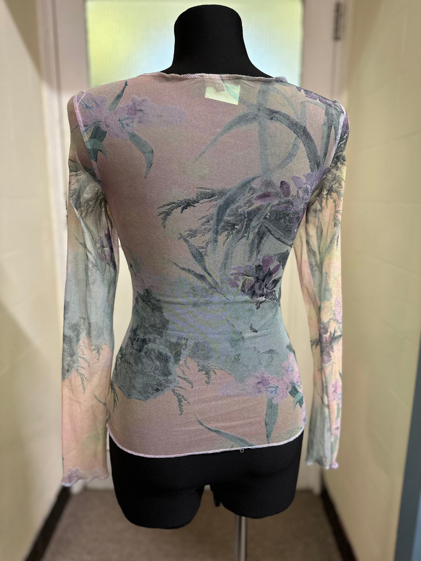 Designer Coast Semi Sheer Top Size 8