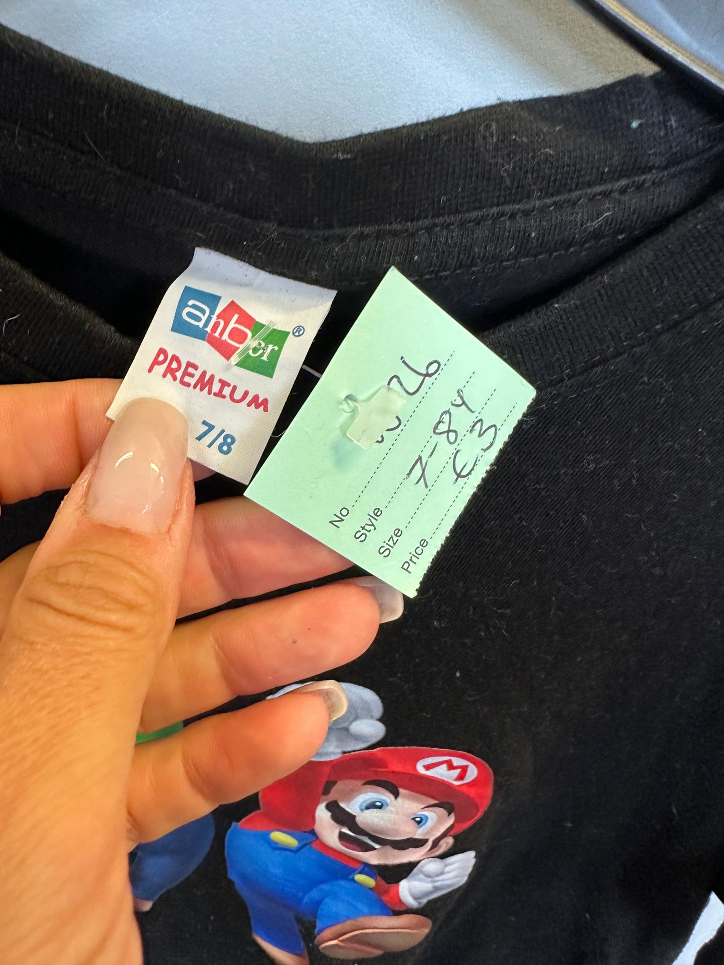 Mario Tee Age 7-8