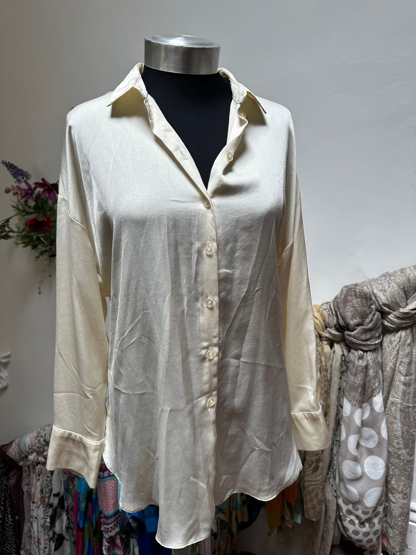 Primark Cream Blouse Size 12